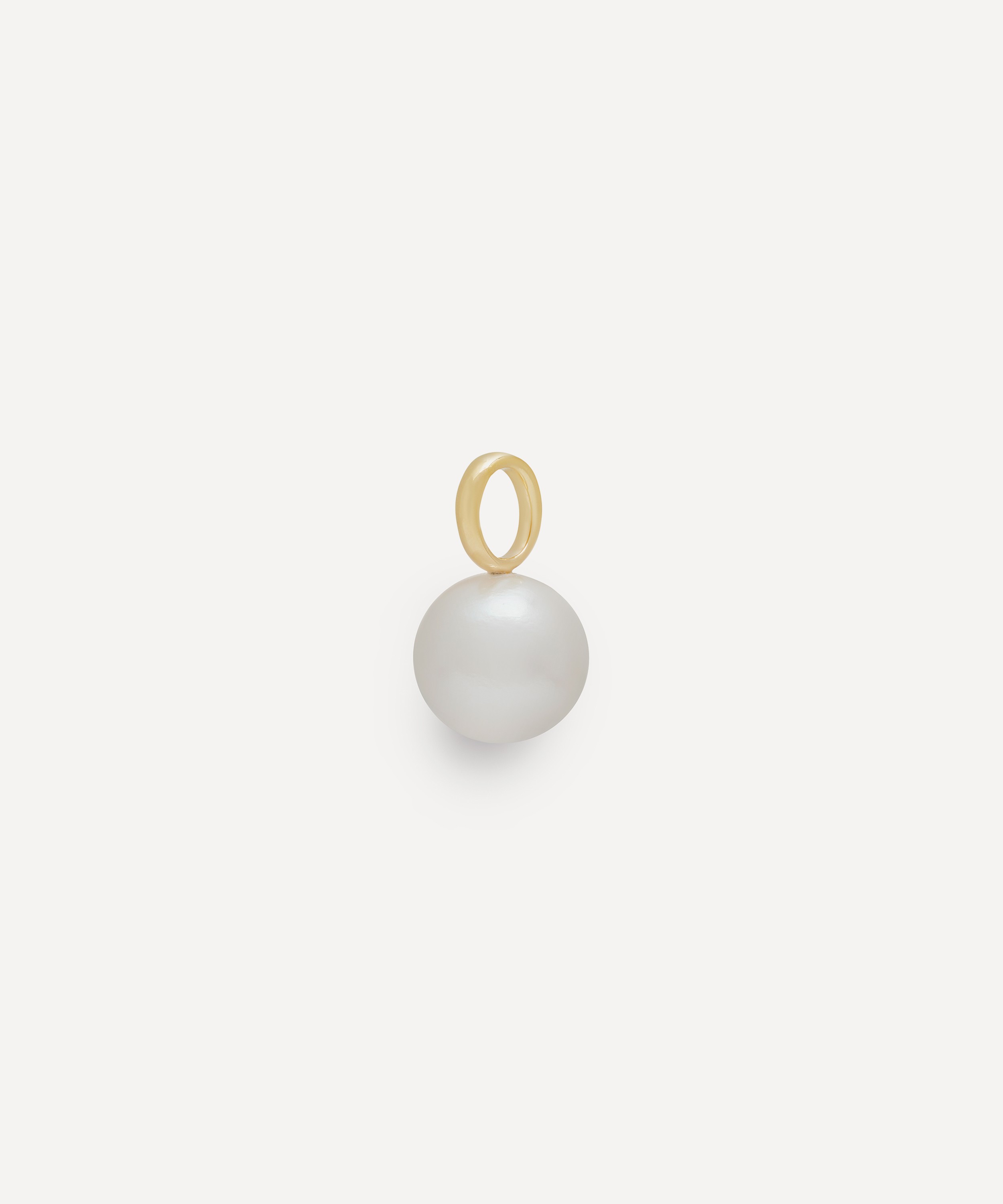 Monica Vinader - 18ct Gold-Plated Vermeil Silver Nura Round Pearl Pendant