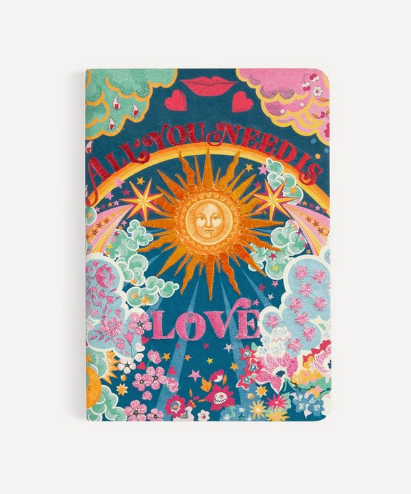 Liberty - All You Need is Love & Liberty Embroidered B5 Notebook image number 0
