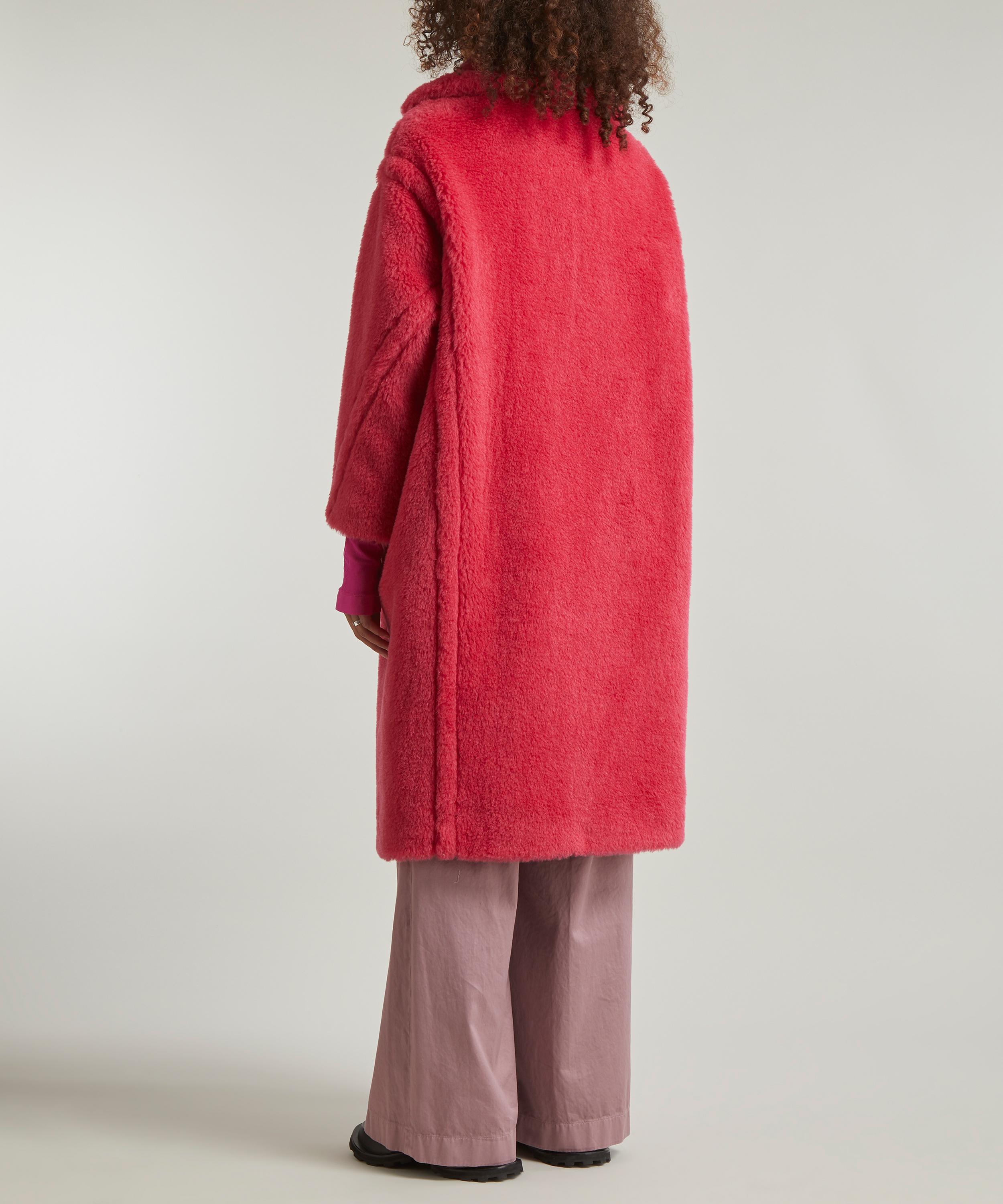 Max mara red teddy bear coat best sale