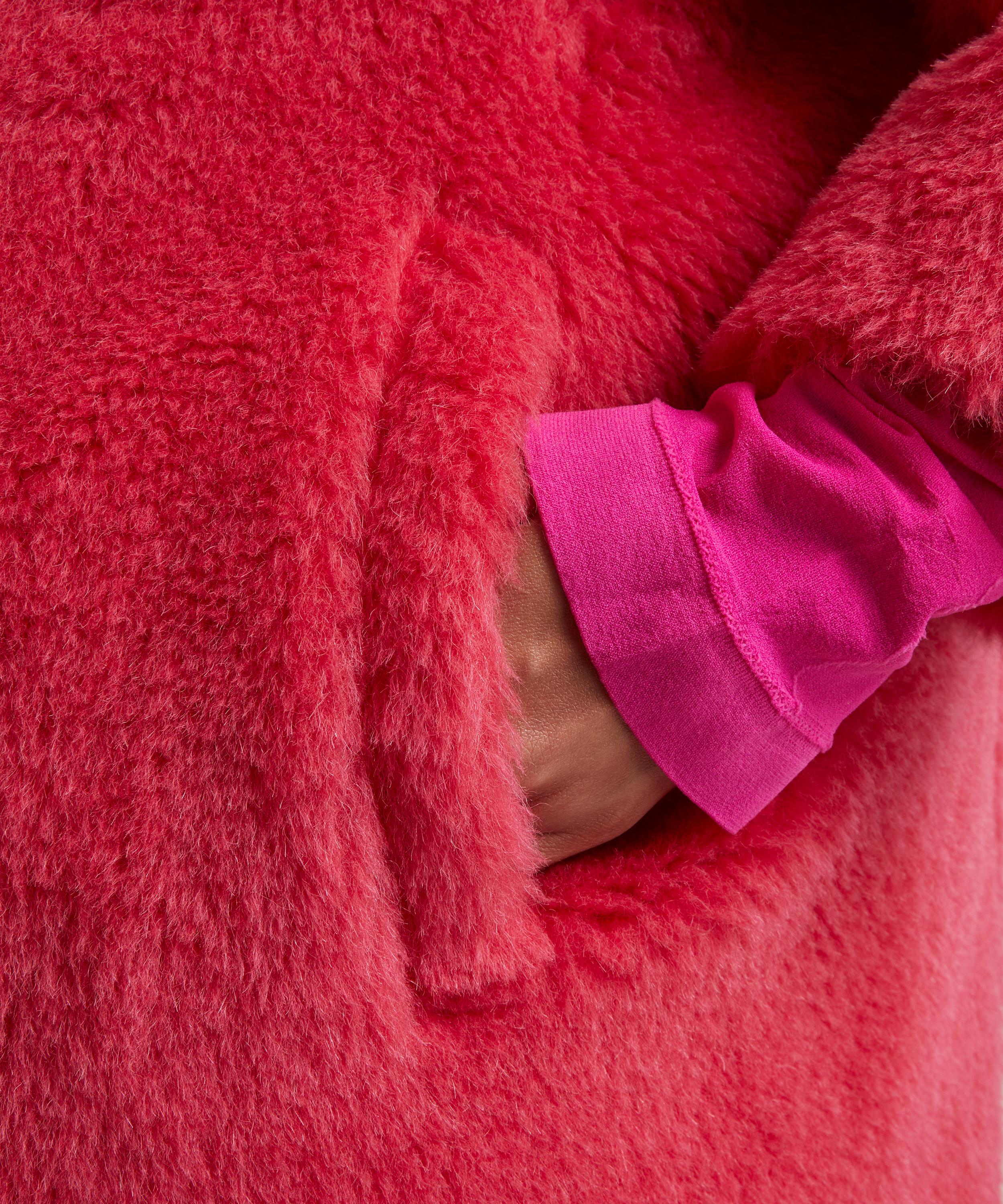 Hot pink hotsell teddy bear coat