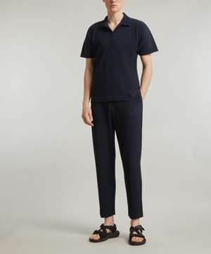HOMME PLISSÉ ISSEY MIYAKE - Basics Pleated Short Sleeve Shirt image number 1