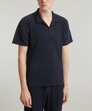 HOMME PLISSÉ ISSEY MIYAKE - Basics Pleated Short Sleeve Shirt image number 2