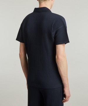 HOMME PLISSÉ ISSEY MIYAKE - Basics Pleated Short Sleeve Shirt image number 3