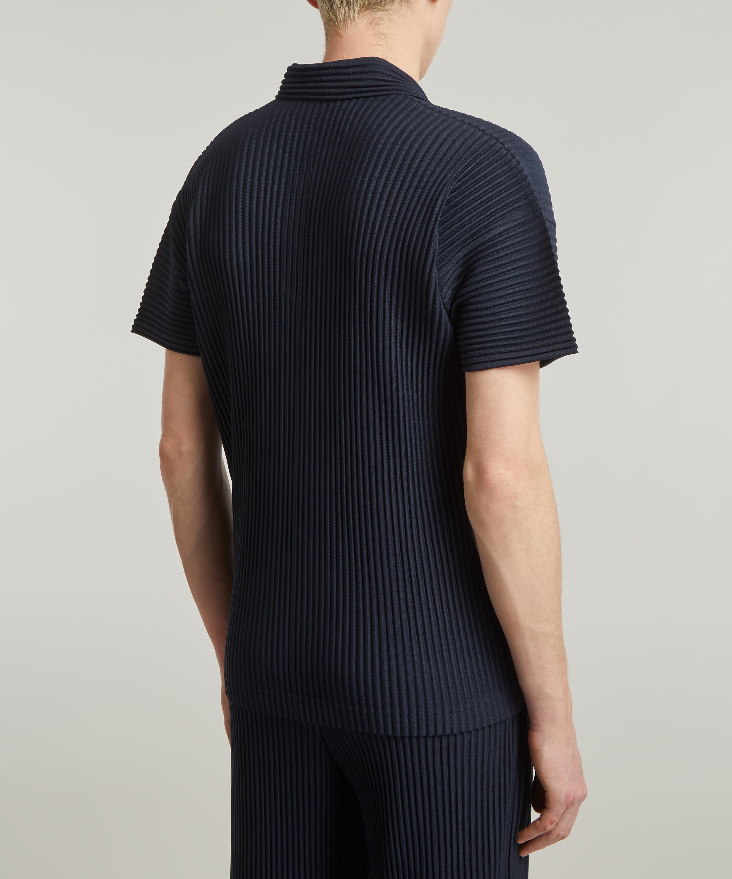 Grey Pleated shirt with short sleeves Issey Miyake Homme Plisse