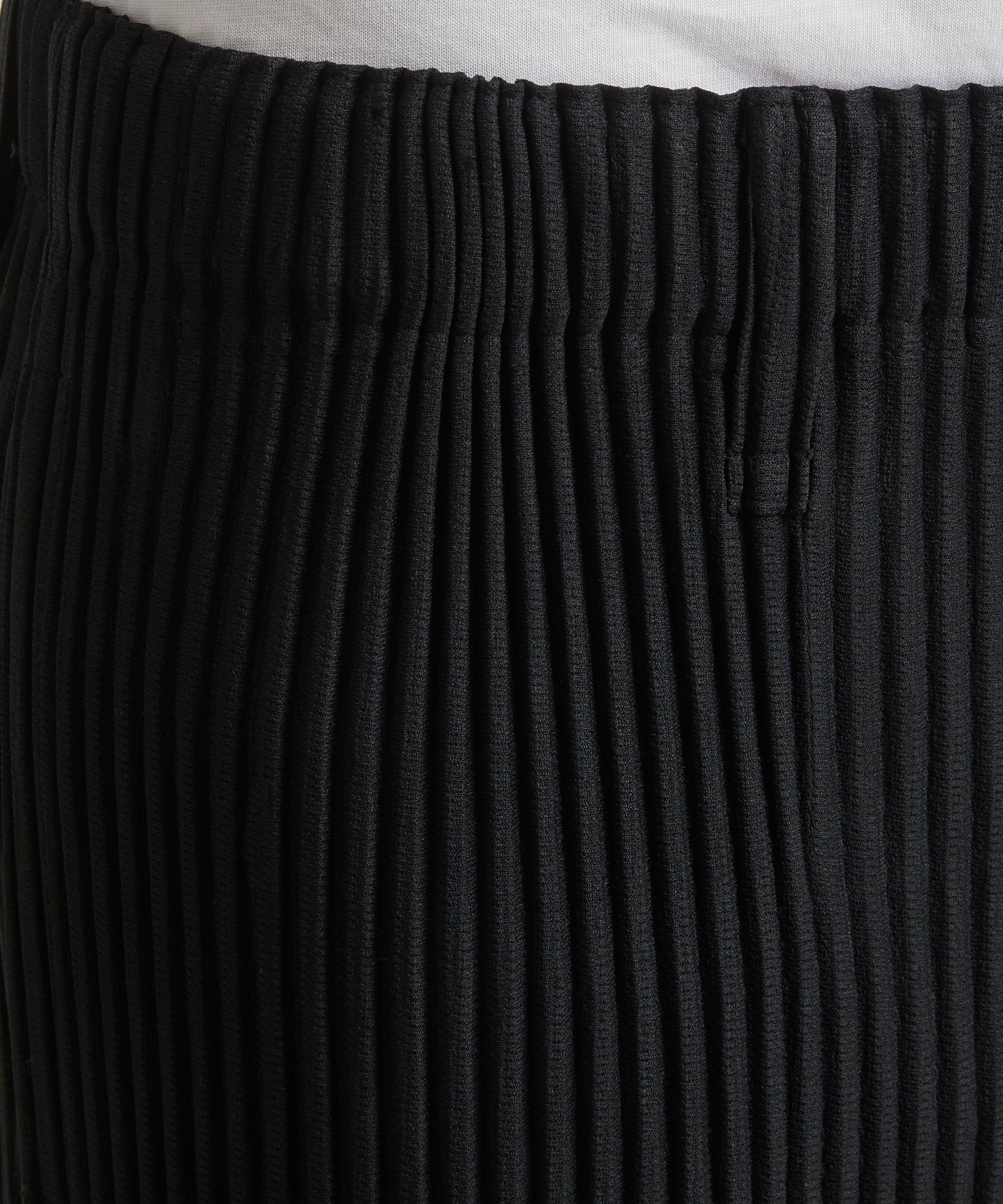 Homme Plissé Issey Miyake Ribbed Trousers in Black for Men