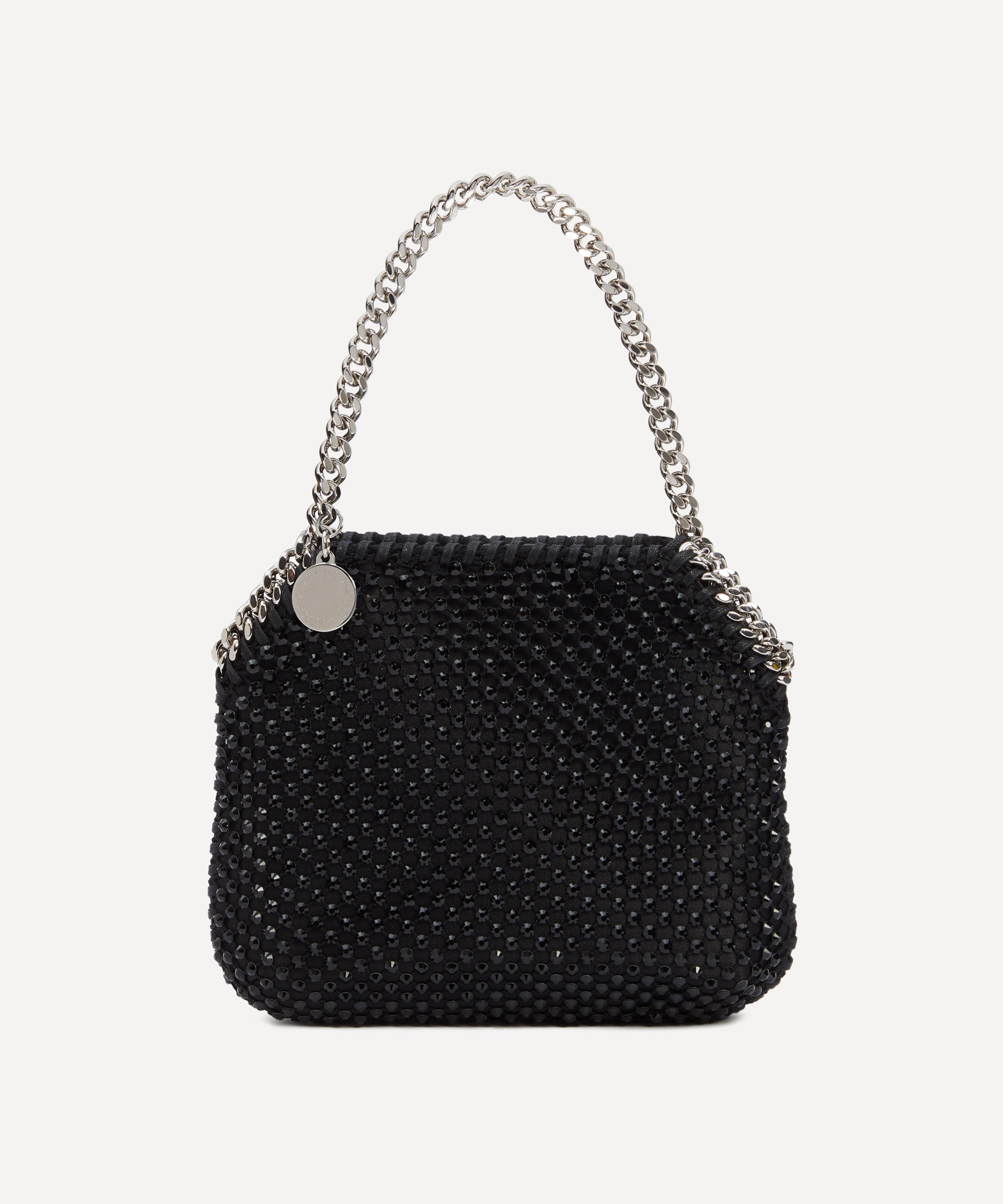 Stella McCartney Falabella Black Crystal Mesh Mini Soulder Bag Liberty