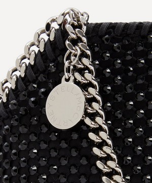Stella McCartney - Falabella Black Crystal Mesh Mini Soulder Bag image number 5