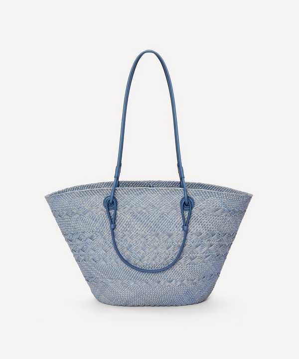 Loewe Anagram Basket Bag in Iraca Palm and Leather (medium)