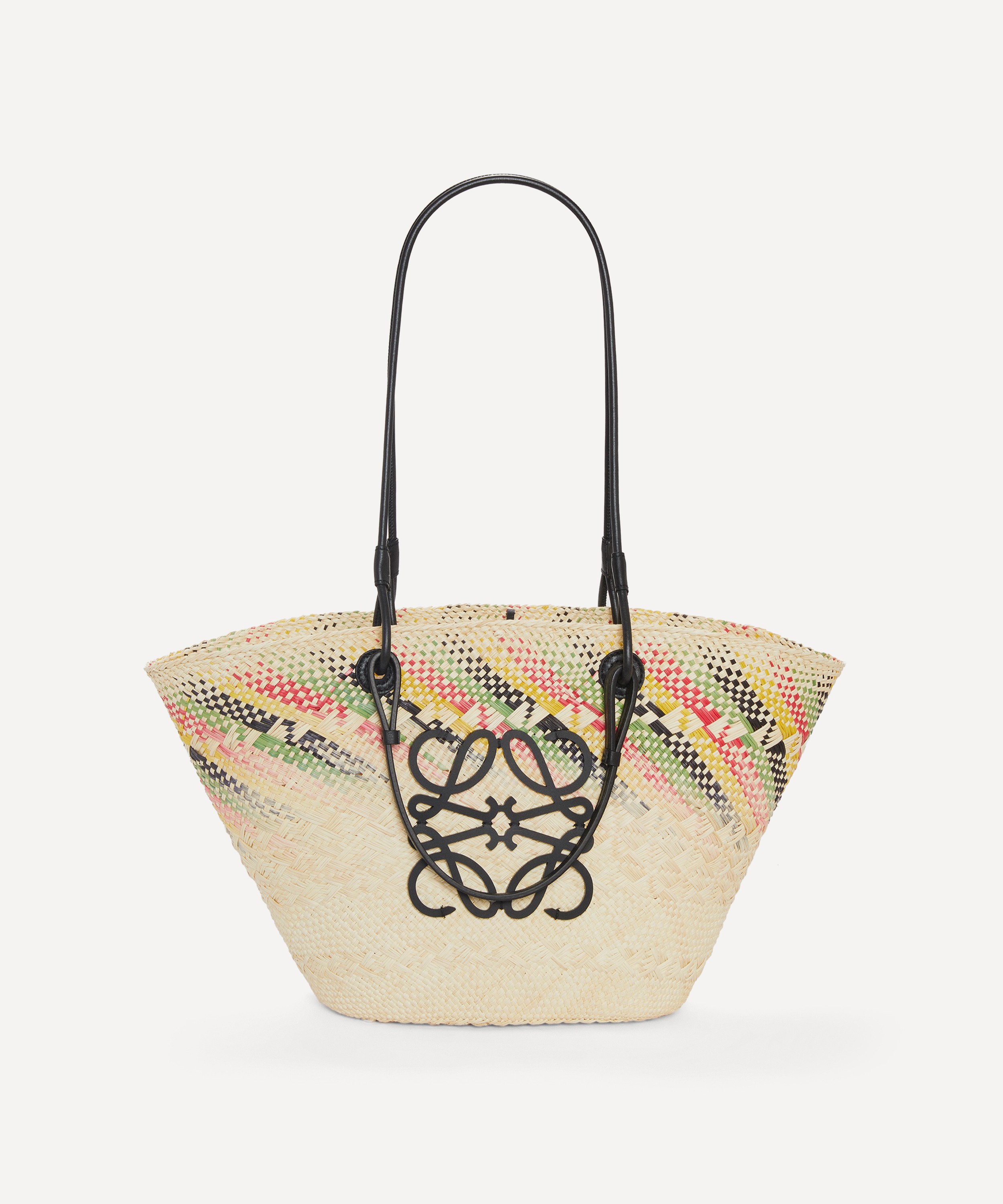 Loewe x Paula's Ibiza Woven Palm Basket Tote Bag