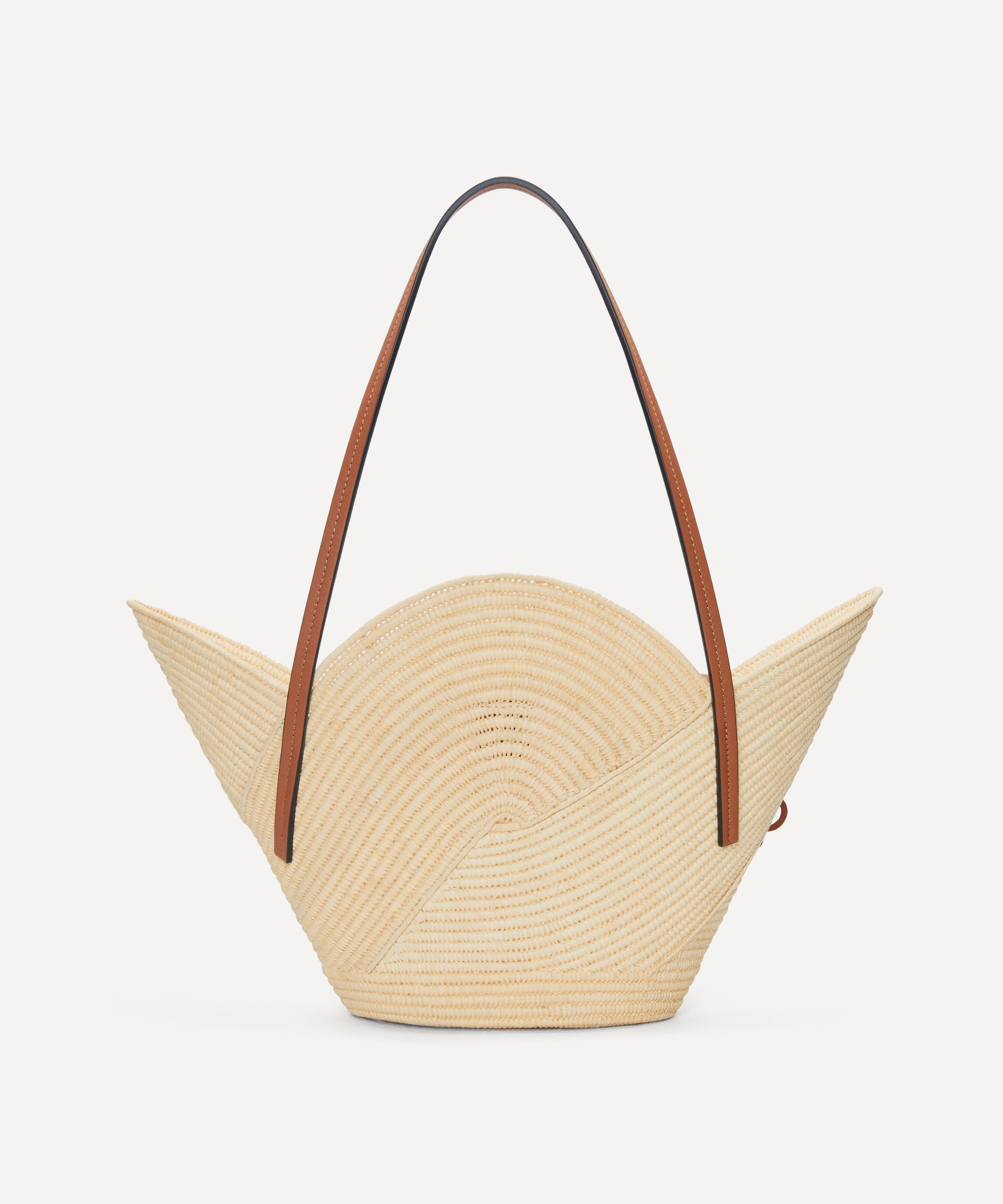 Loewe Petal Basket Raffia Tote Bag