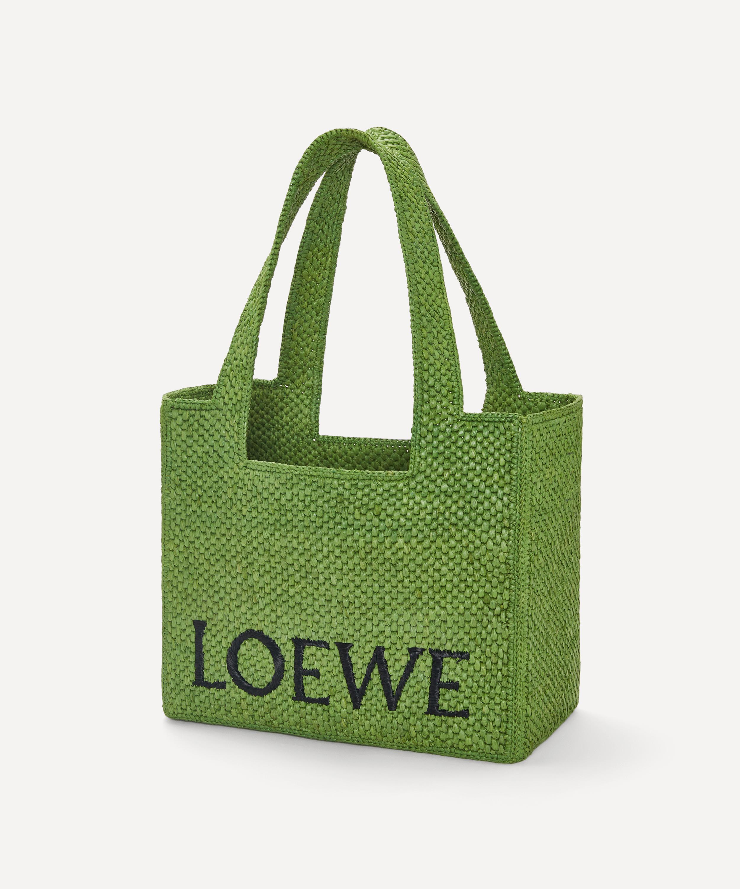 LOEWE PAULA'S IBIZA - Logo Raffia Shopping Bag Loewe