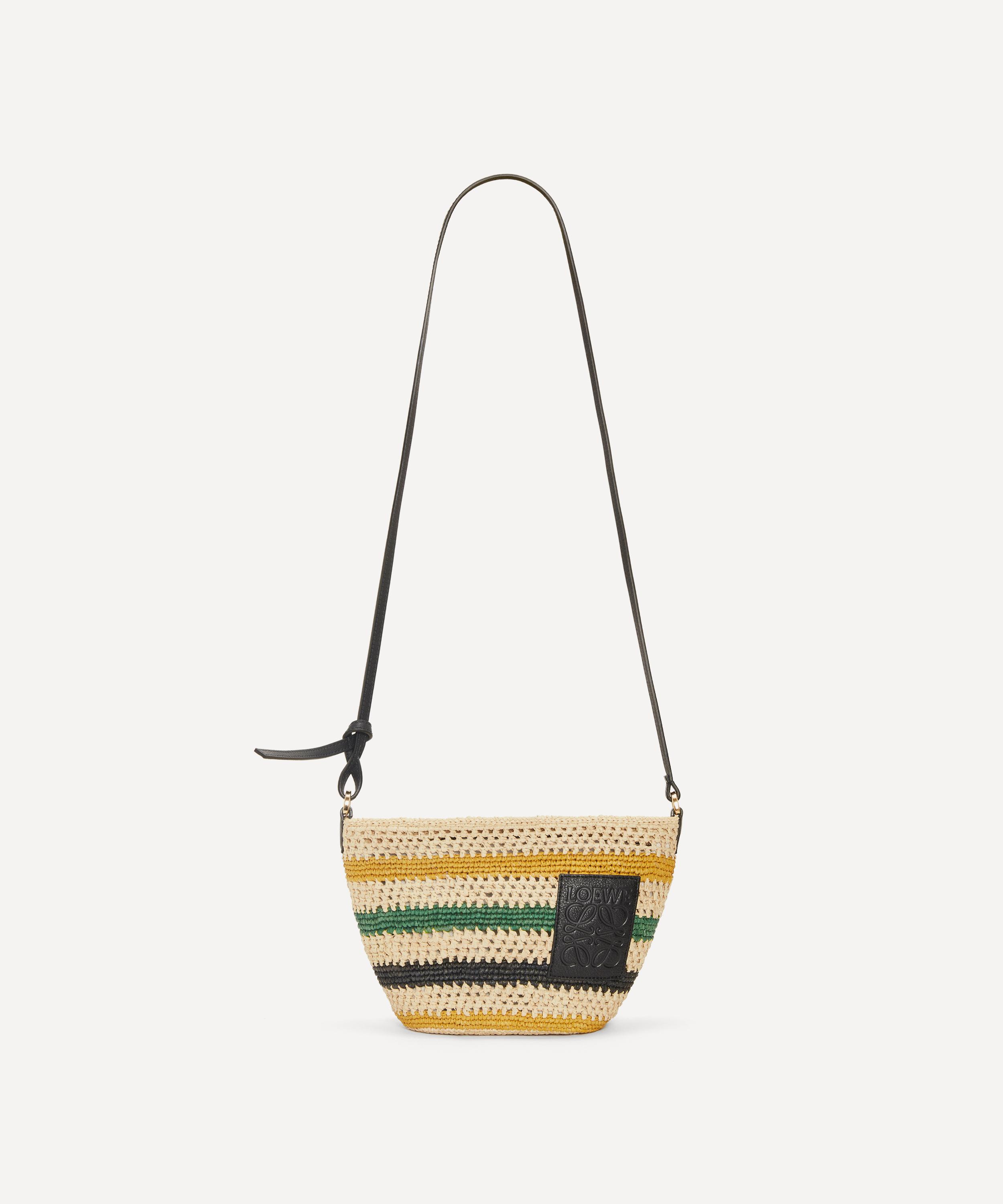 Loewe pochette raffia hot sale bag natural