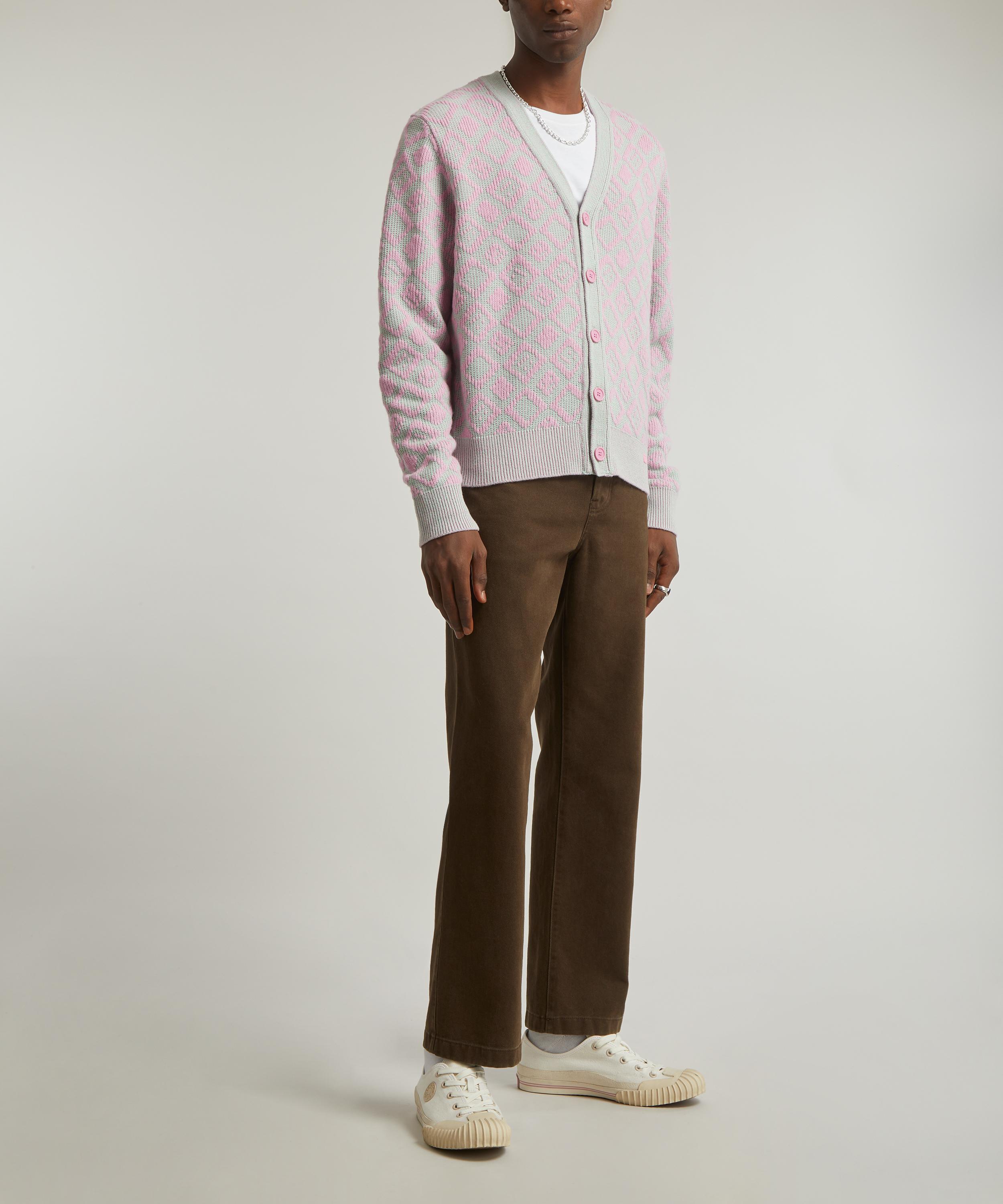 Acne Studios - Face Tiles V-Neck Cardigan image number 1