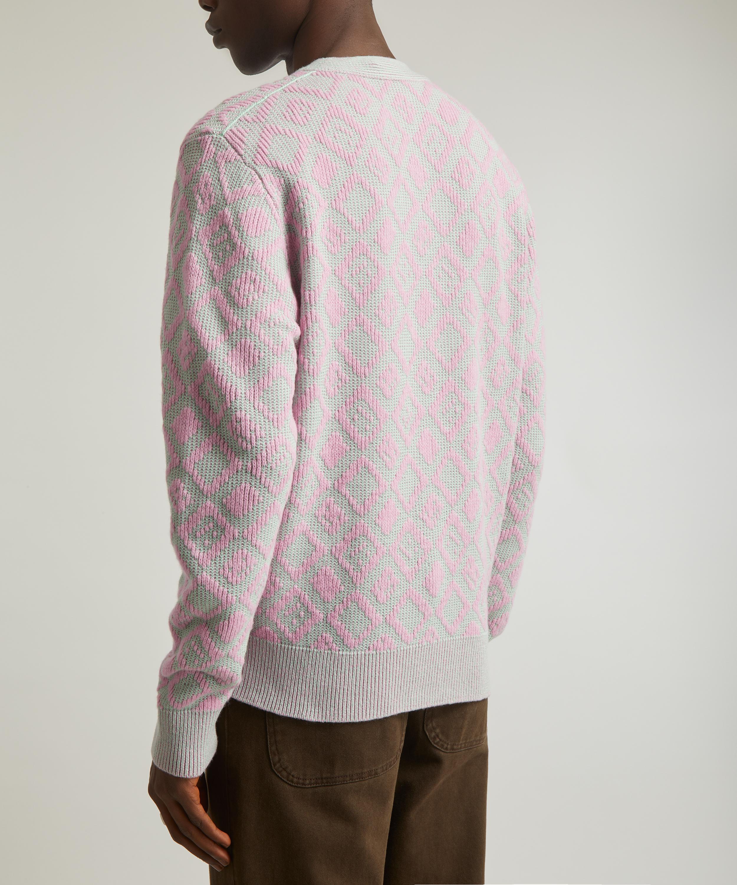 Acne Studios - Face Tiles V-Neck Cardigan image number 3