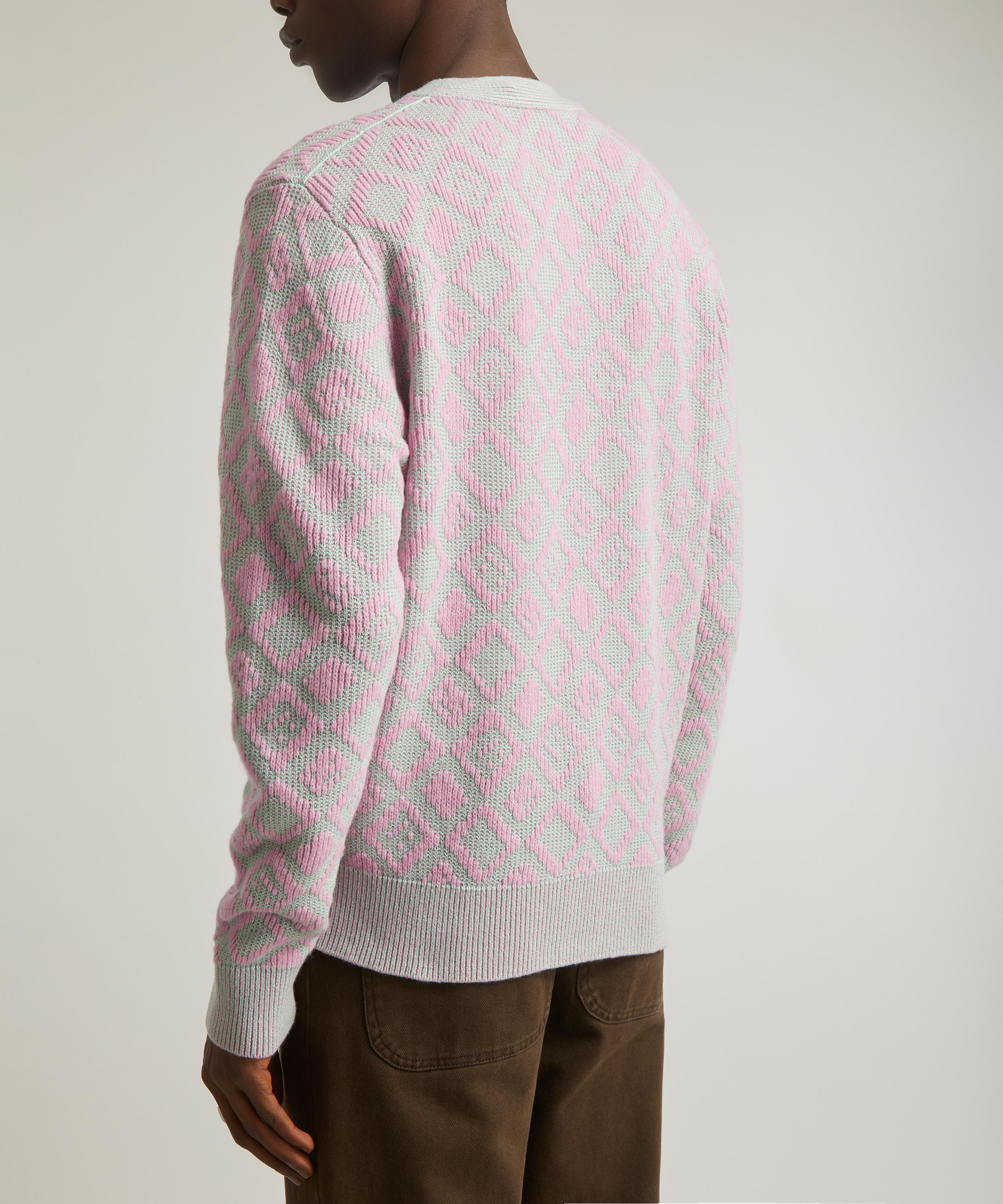 Acne Studios Face Tiles V-Neck Cardigan | Liberty