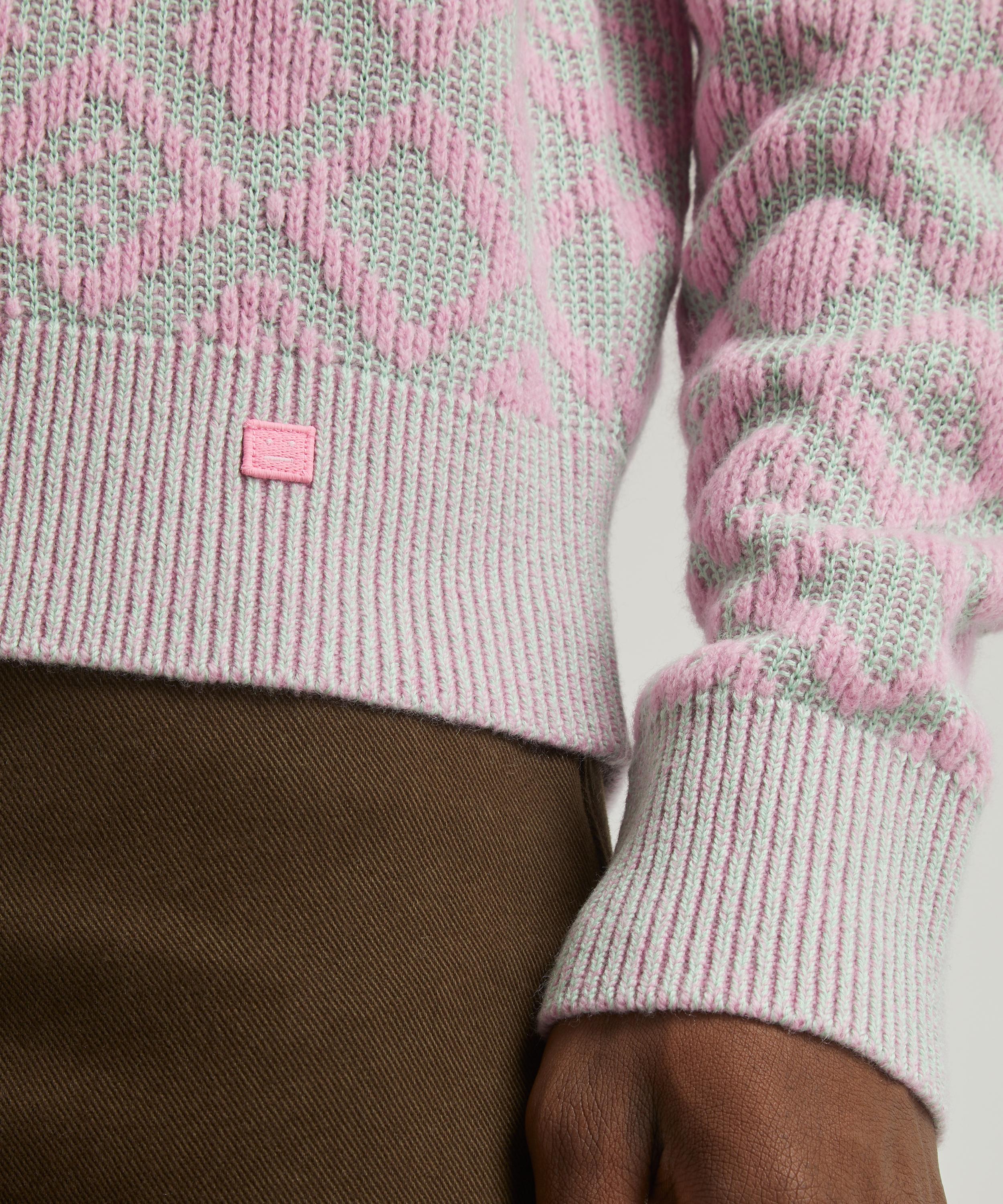 Acne Studios - Face Tiles V-Neck Cardigan image number 4