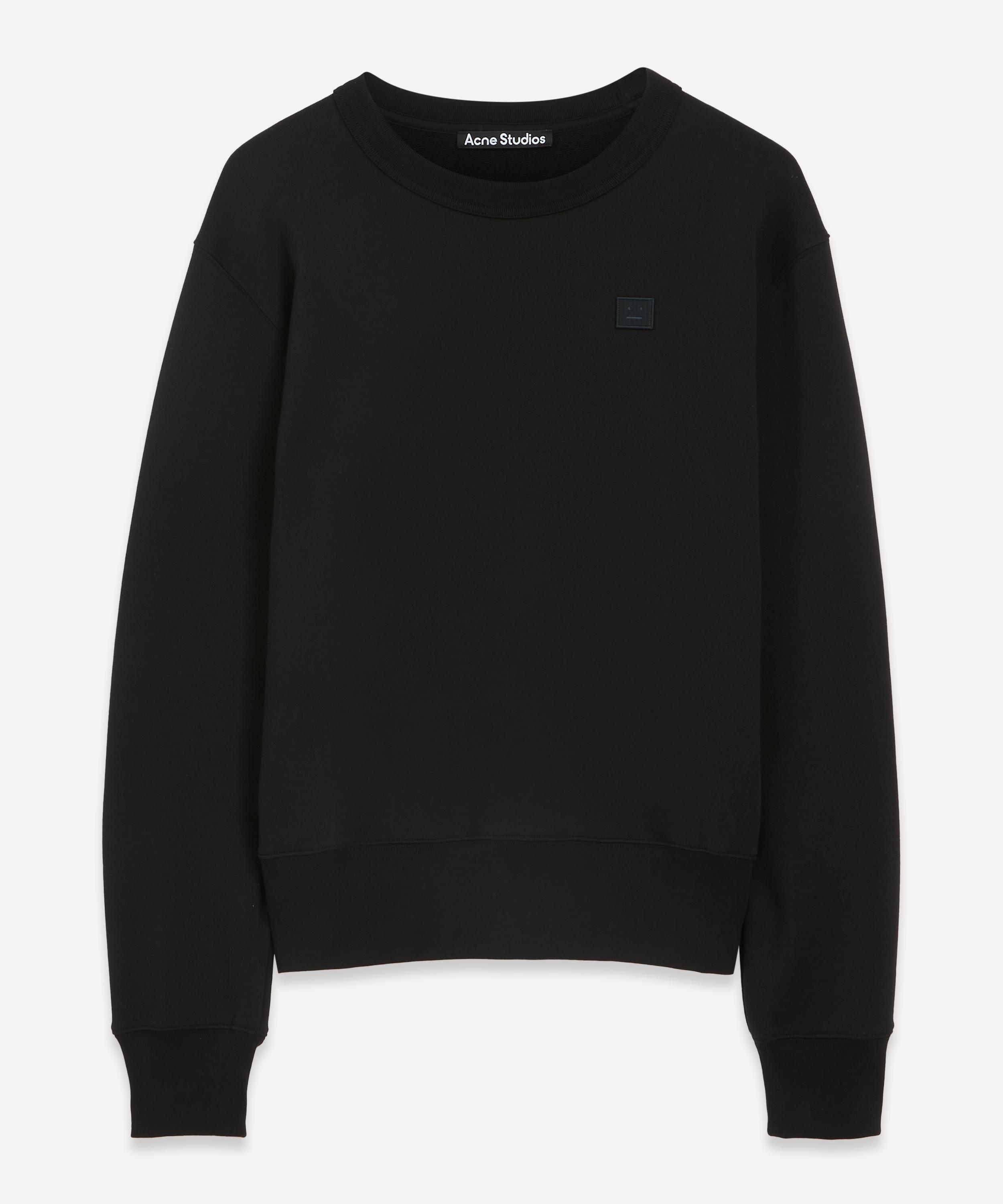 Acne Studios Crew-Neck Fleece Cotton Face Sweatshirt | Liberty