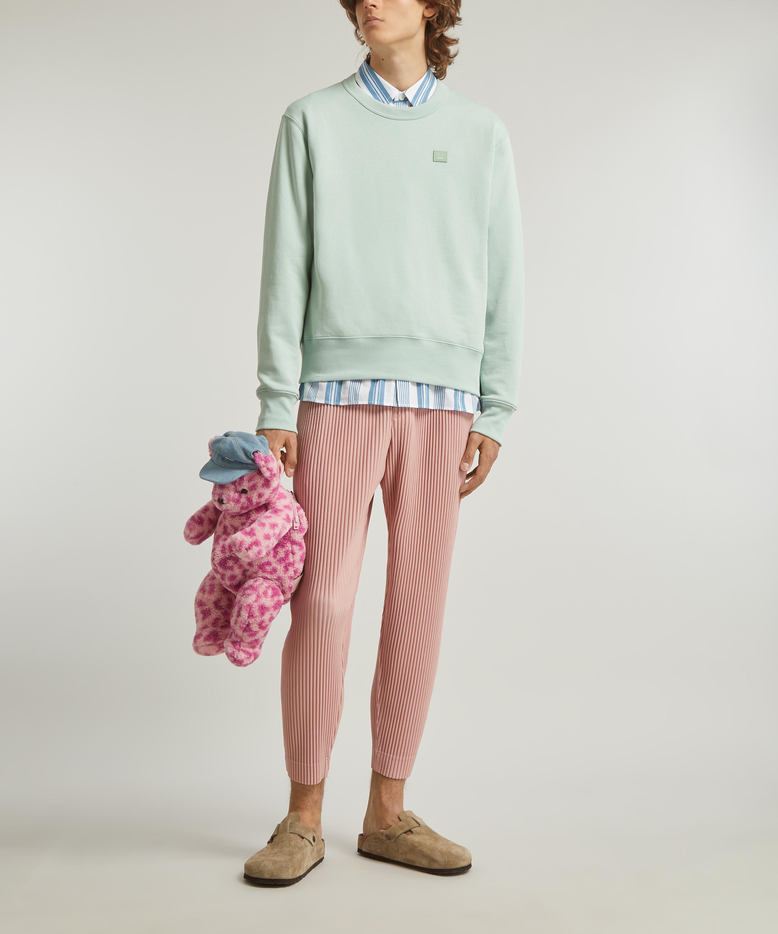 Acne Studios - Crew-Neck Fleece Cotton Face Sweatshirt image number 1