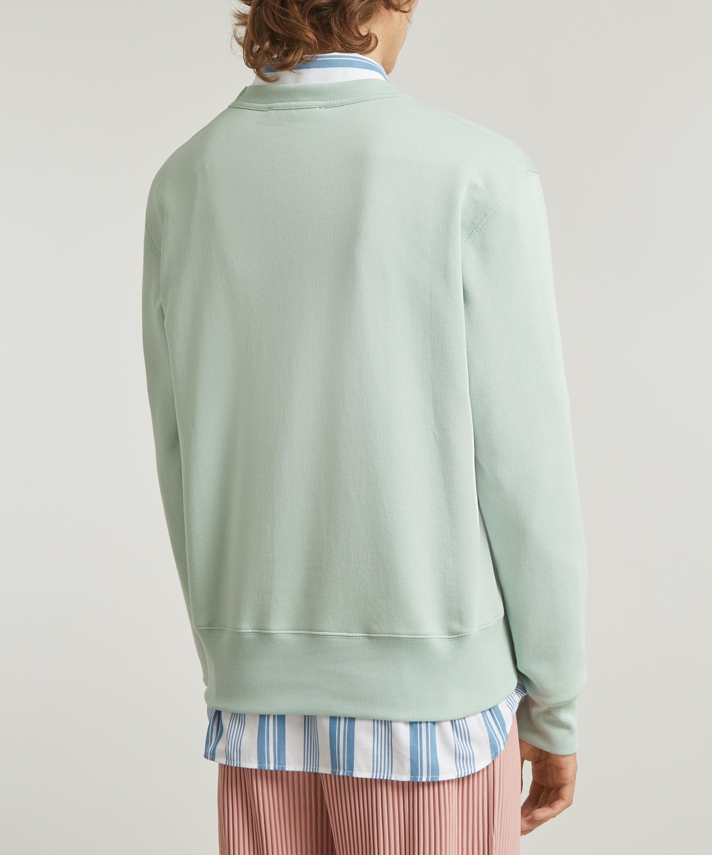 Acne Studios - Crew-Neck Fleece Cotton Face Sweatshirt image number 3