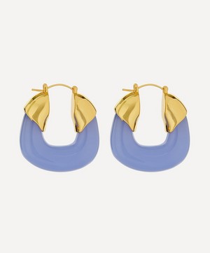 Lizzie Fortunato - Gold-Plated Brass Organic Hoop Earrings image number 2