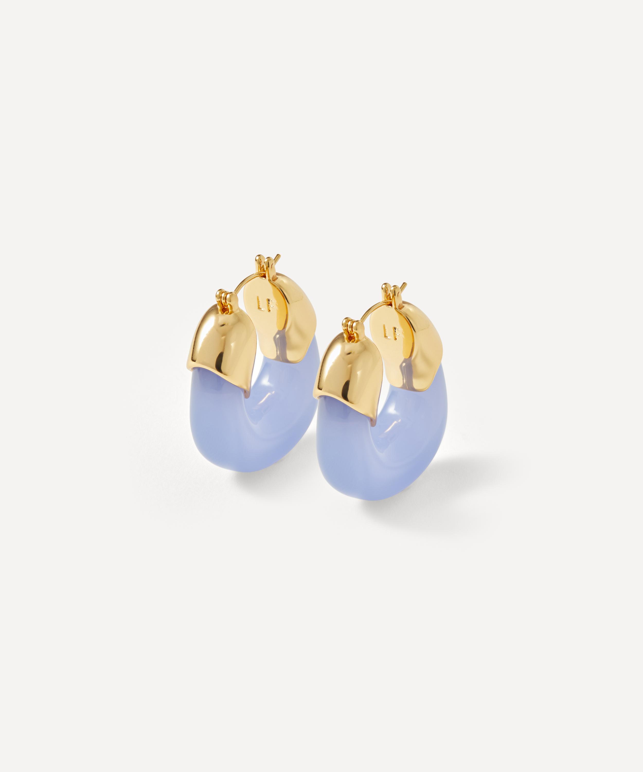 Lizzie Fortunato - Gold-Plated Brass Organic Hoop Earrings