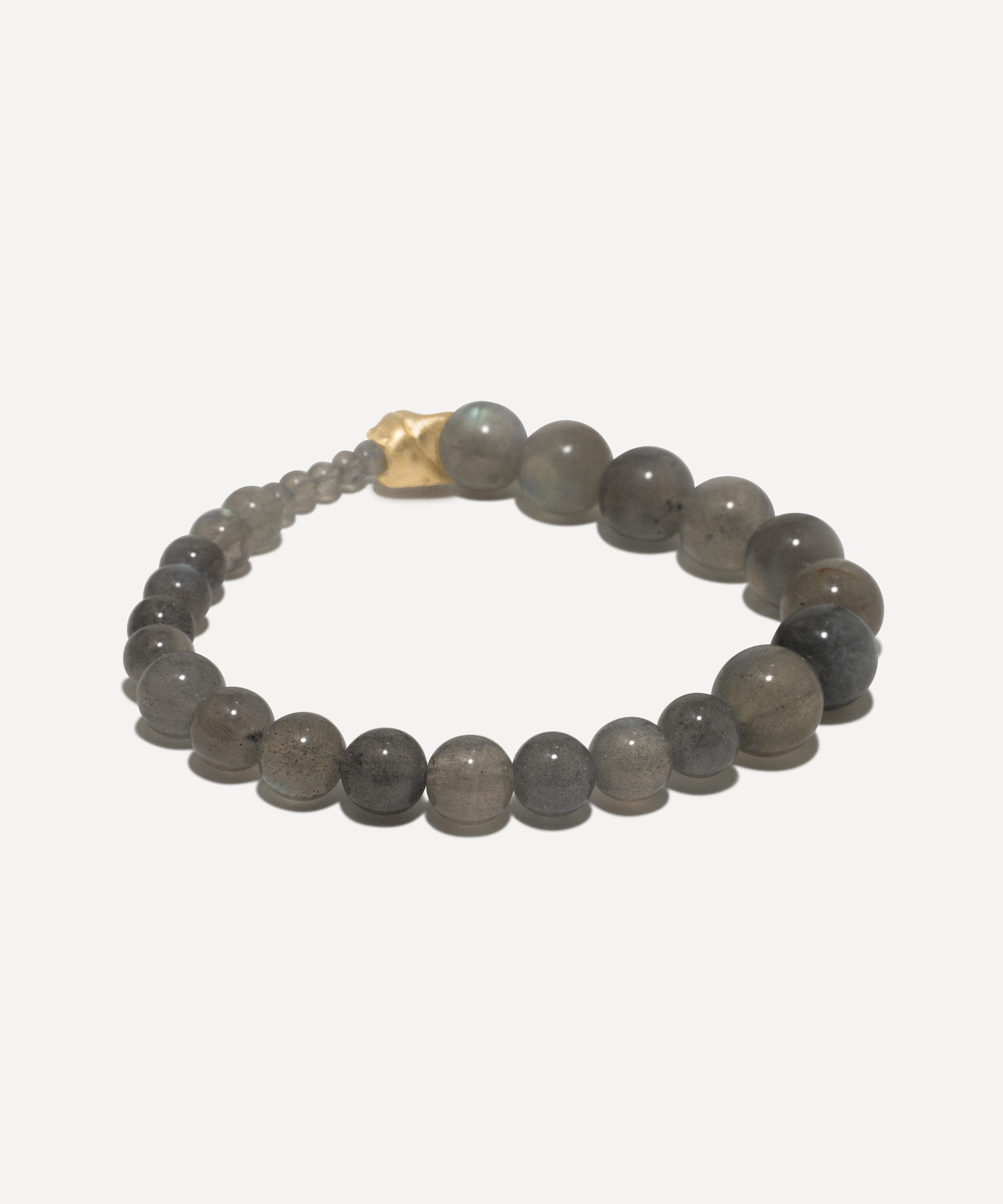 Completedworks - 14ct Gold-Plated Tidelands Labradorite Bead Bracelet image number 1