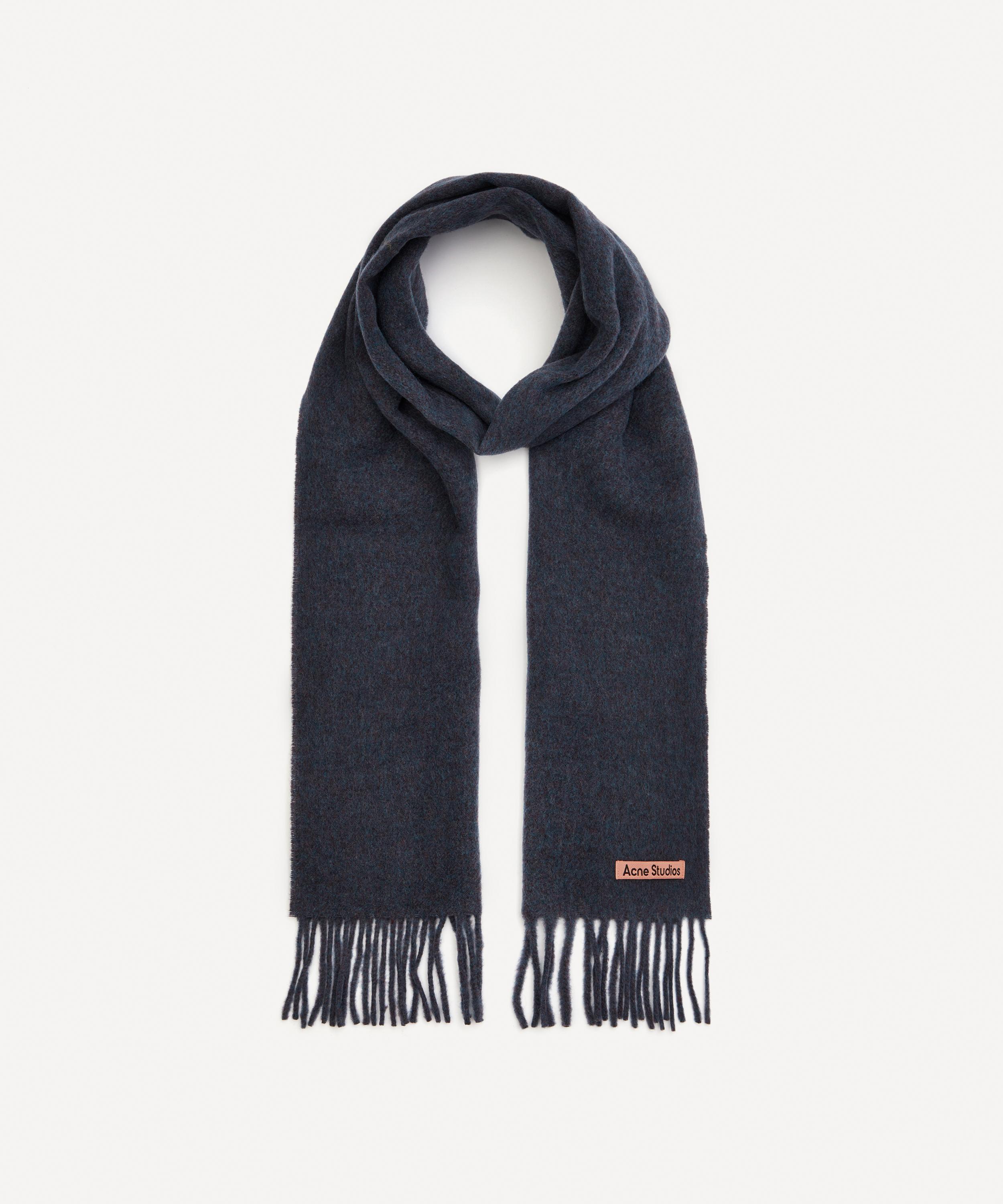 Men's Herringbone Stripe Scarf - True Black/Odyssey Grey