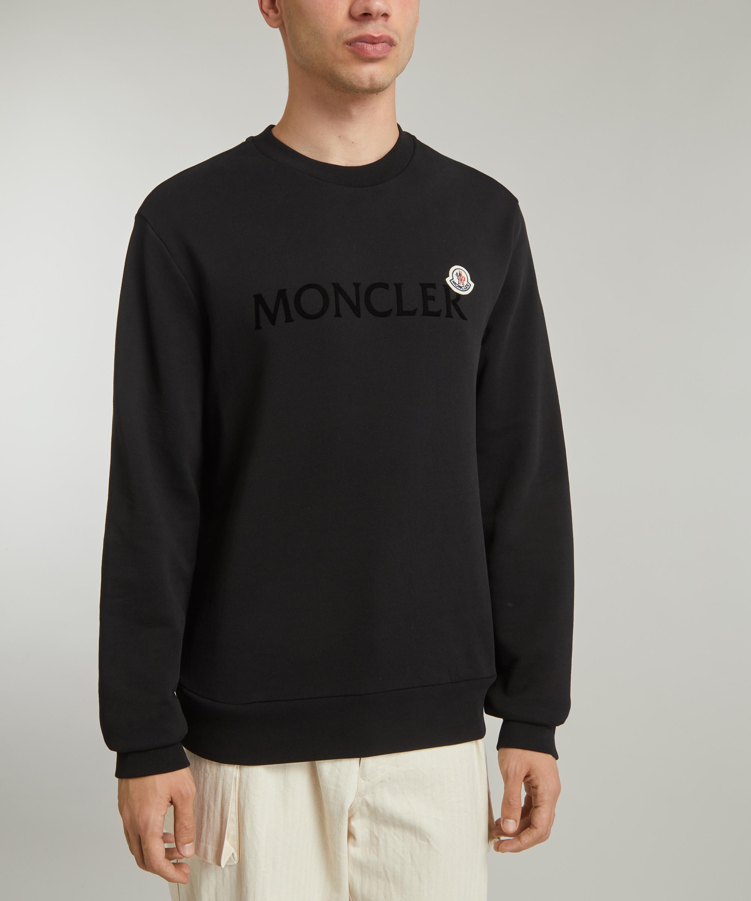 Moncler Logo Patch Sweatshirt Black