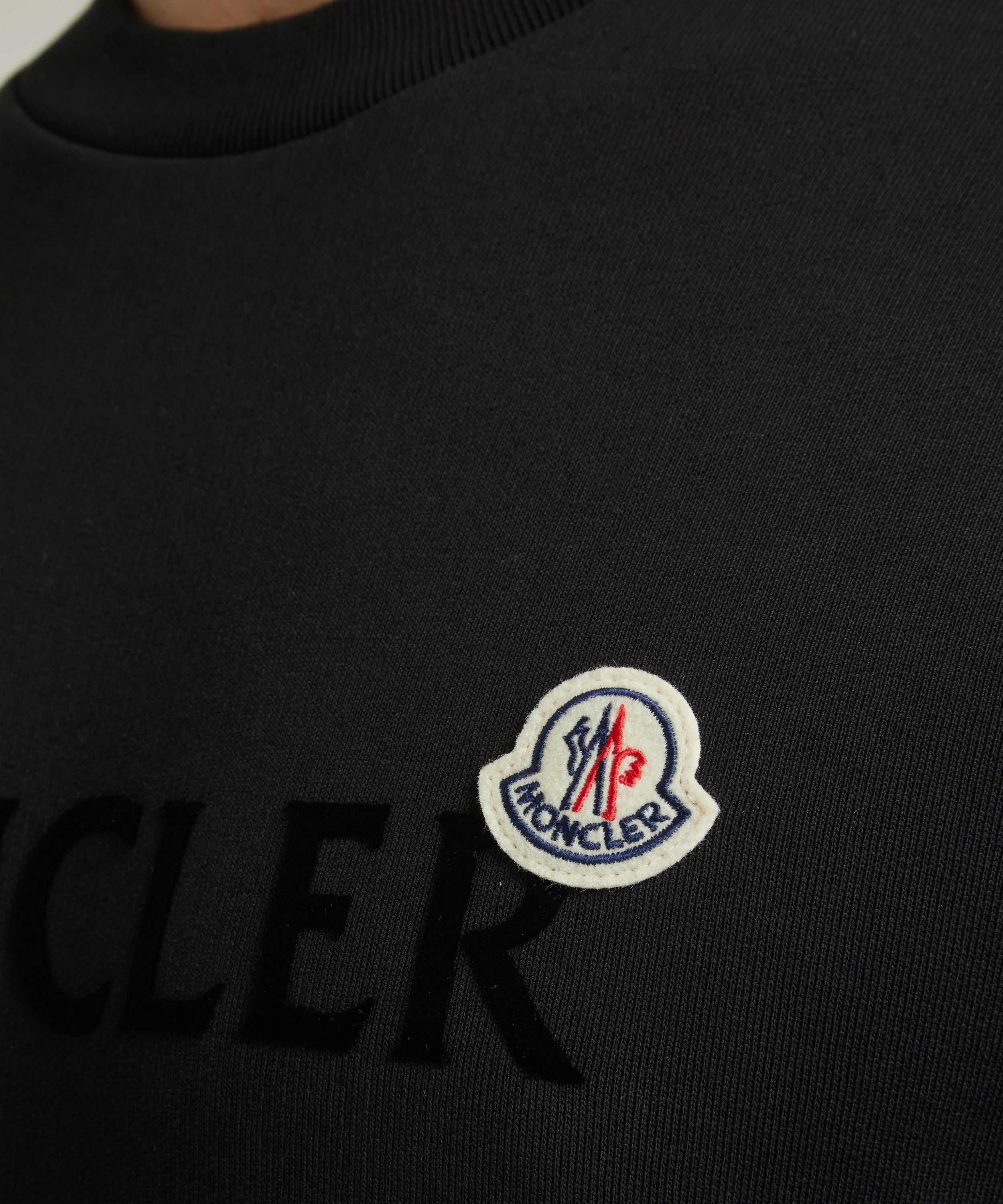 Moncler Logo Patch Sweatshirt White at