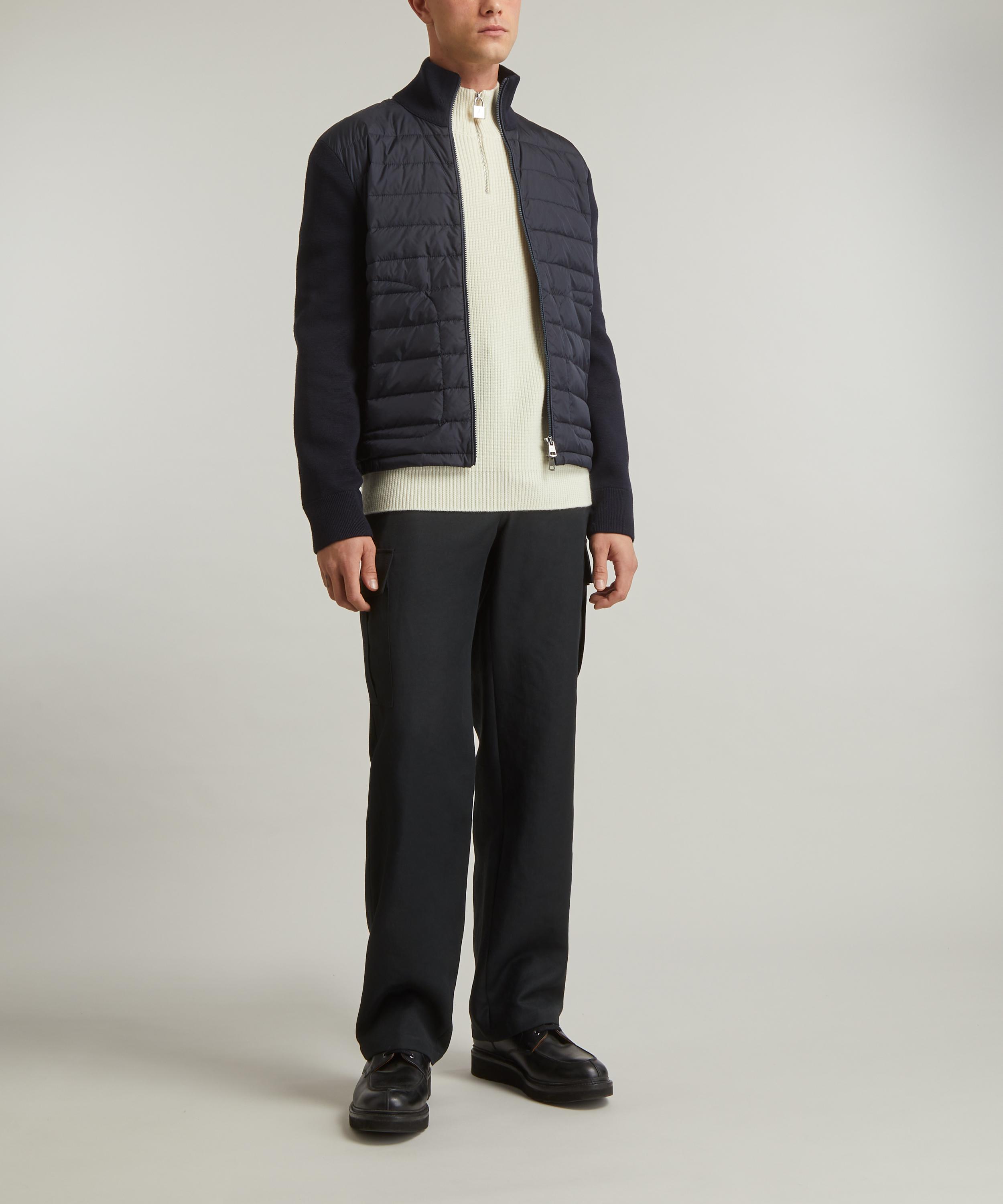 Graphic Padded Wool Cardigan by Moncler