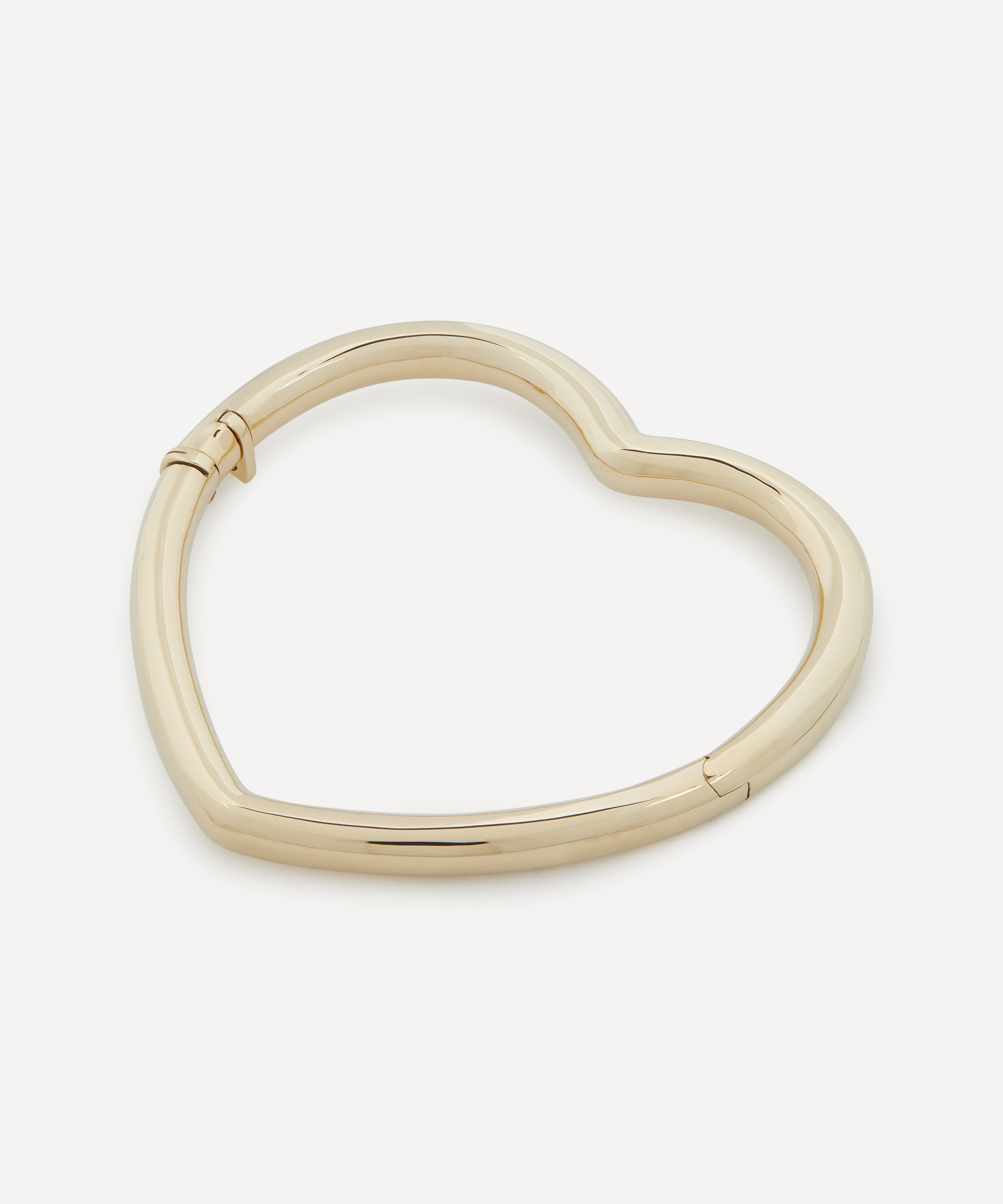 Yvonne Léon - 9ct Gold Jonc Coeur Lisse Bangle Bracelet image number 1