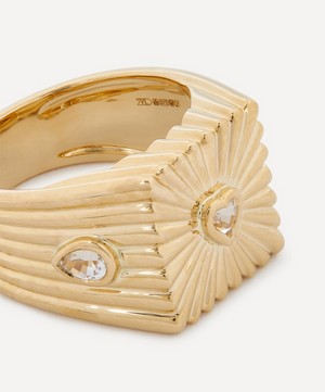 Yvonne Léon - 9ct Gold Bague Surprise Signet Ring image number 3