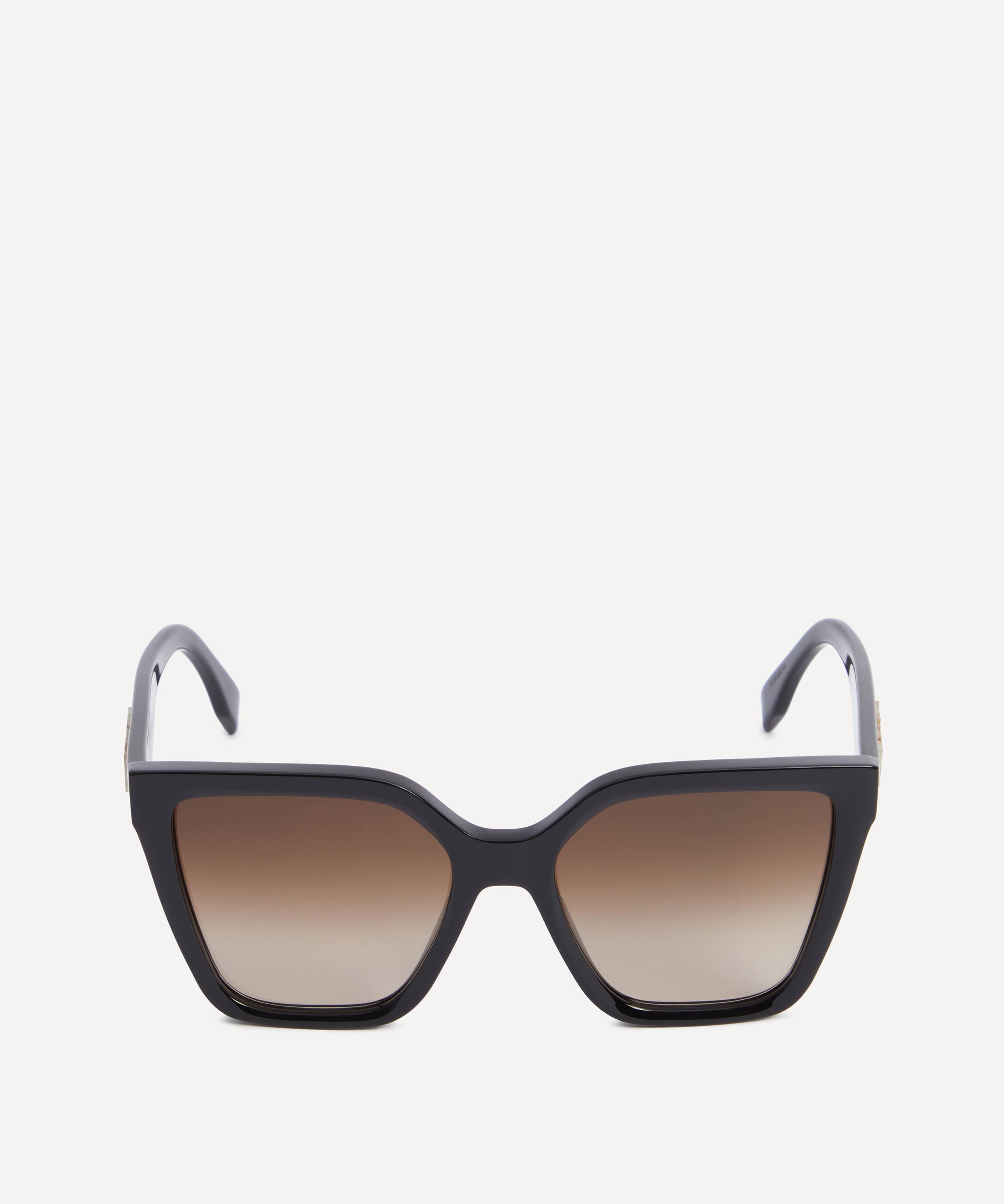 Fendi Men's FF-Lens Bi-Layer Square Sunglasses
