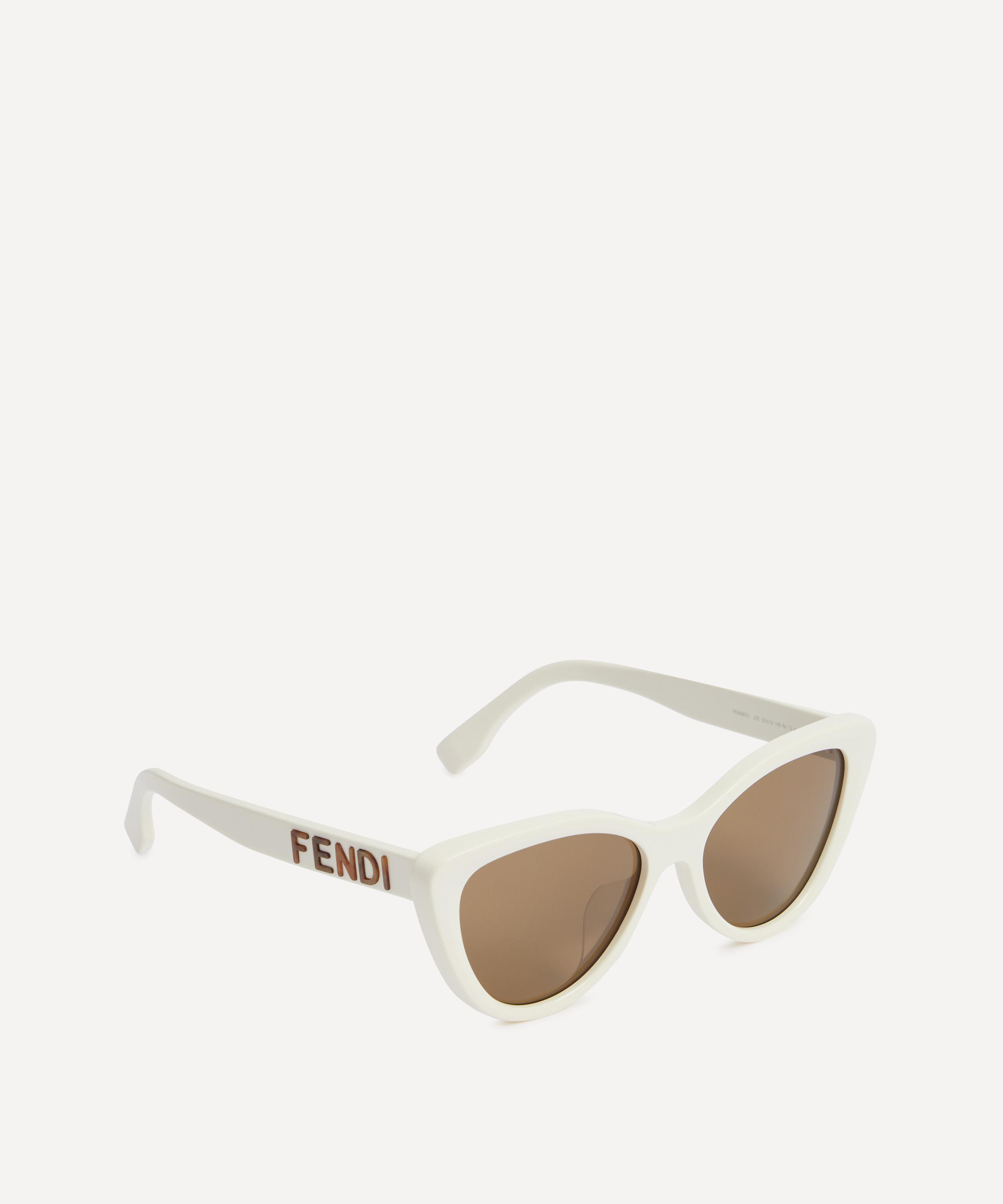 Fendi - Lettering Cat-Eye Acetate Sunglasses image number 1