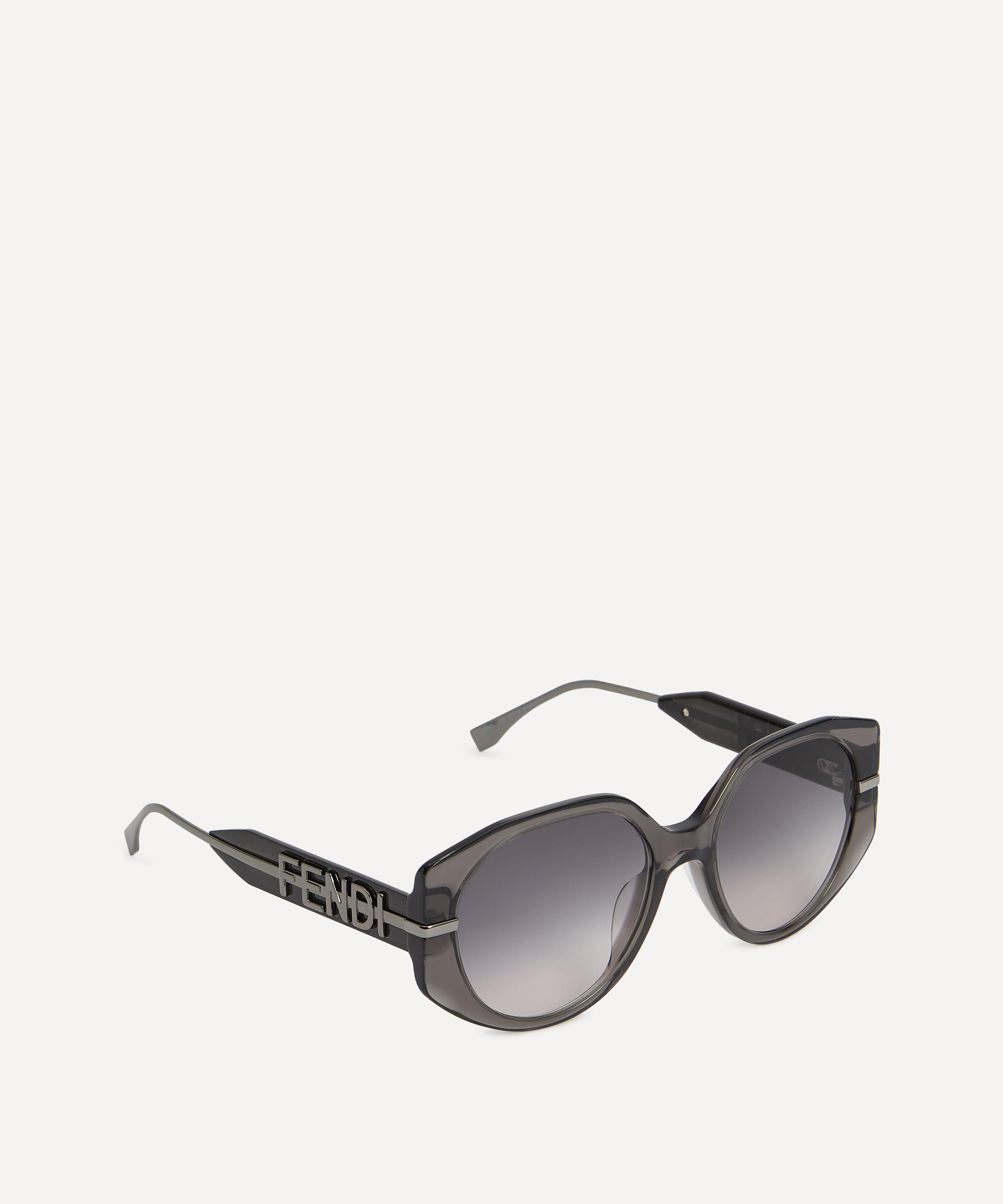 Fendi Men's Fendigraphy Geometric Sunglasses - Grey Brown One-Size