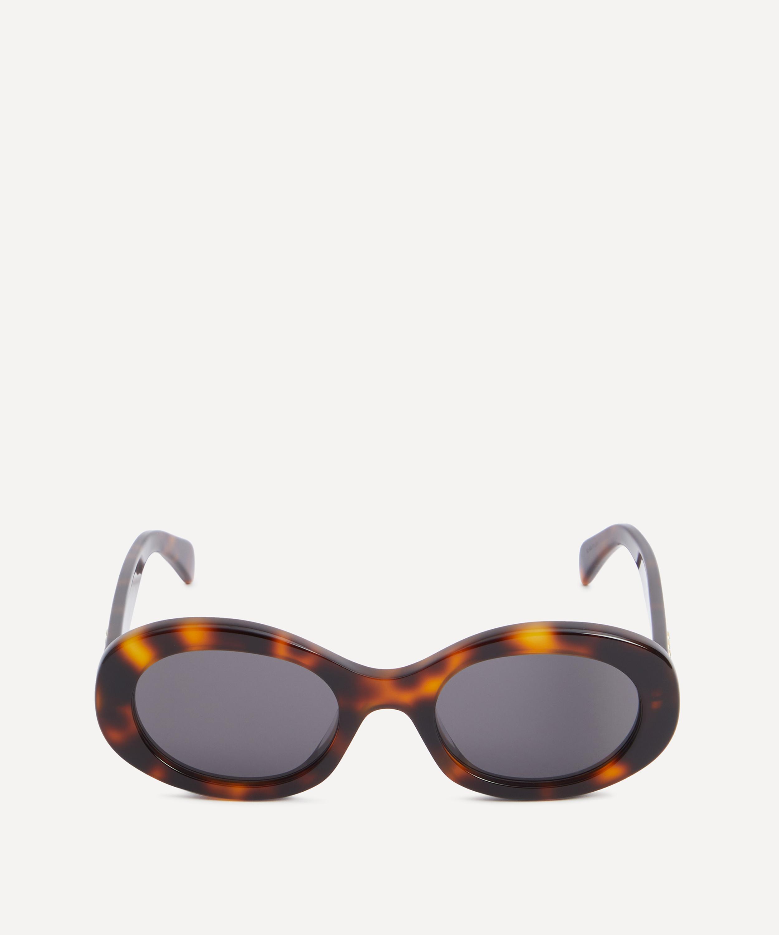 Celine - Triomphe Oval Acetate Sunglasses