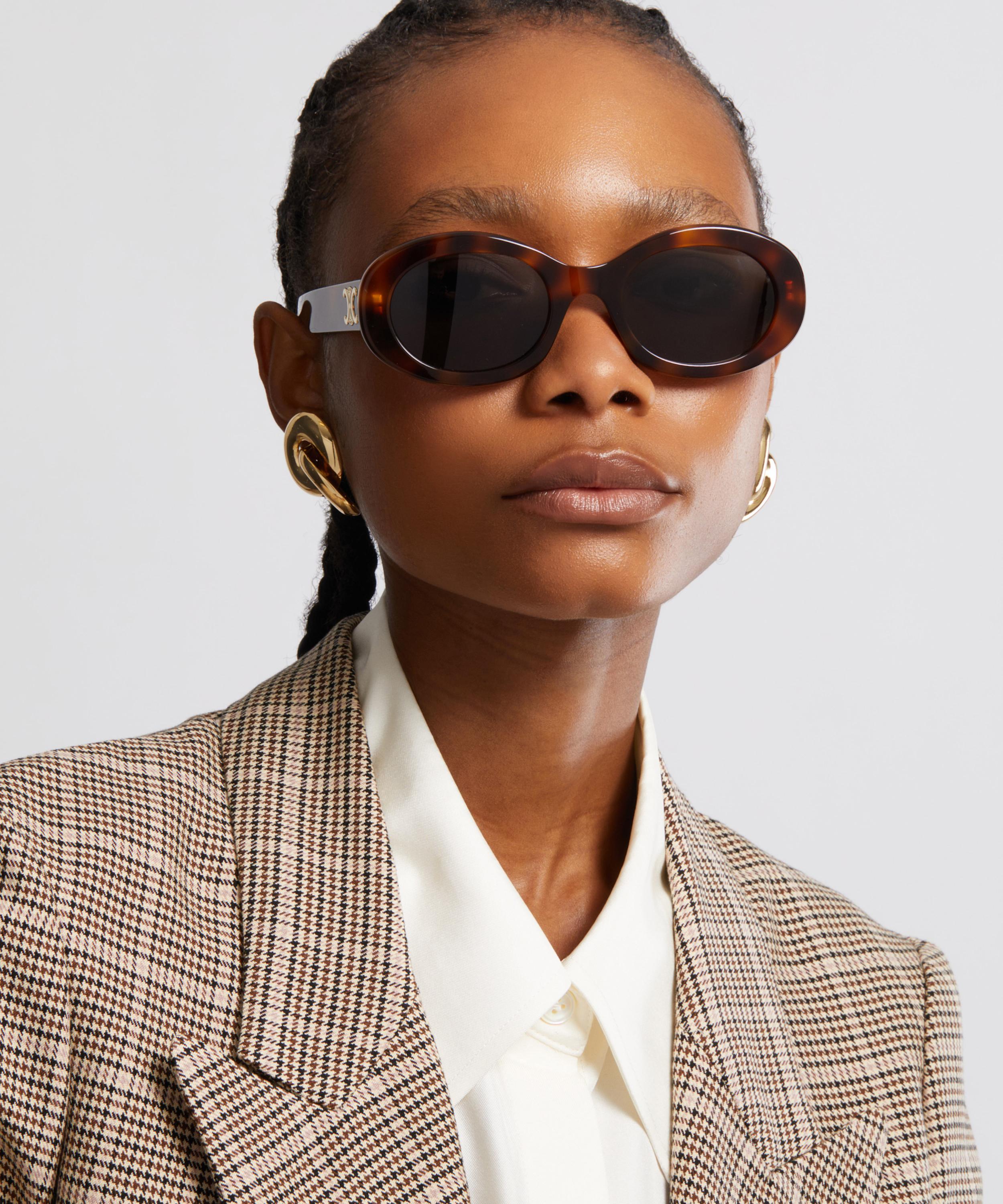 Celine - Triomphe Oval Acetate Sunglasses image number 1