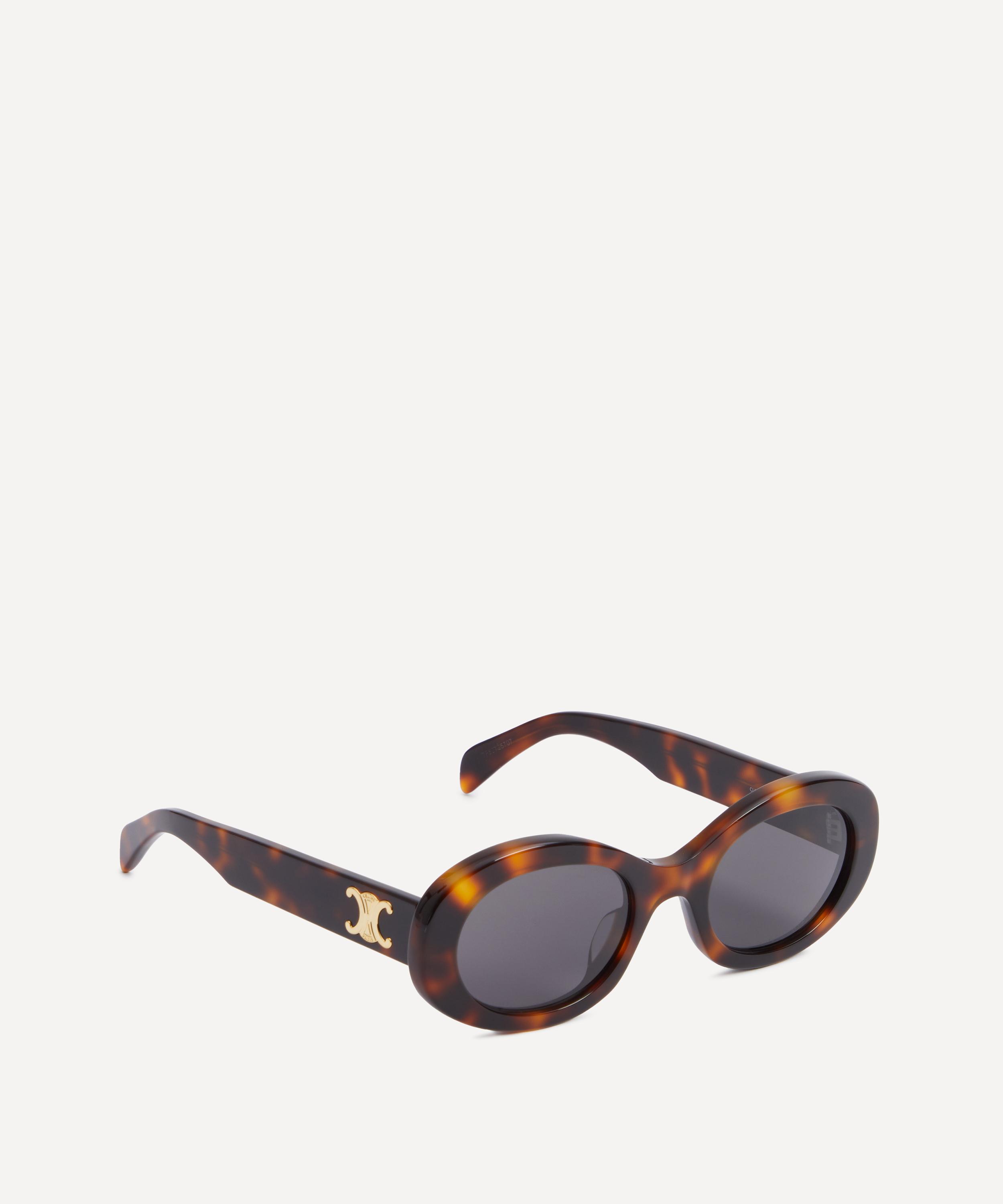 Celine Triomphe Oval Acetate Sunglasses