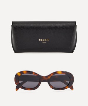 Celine - Triomphe Oval Acetate Sunglasses image number 3