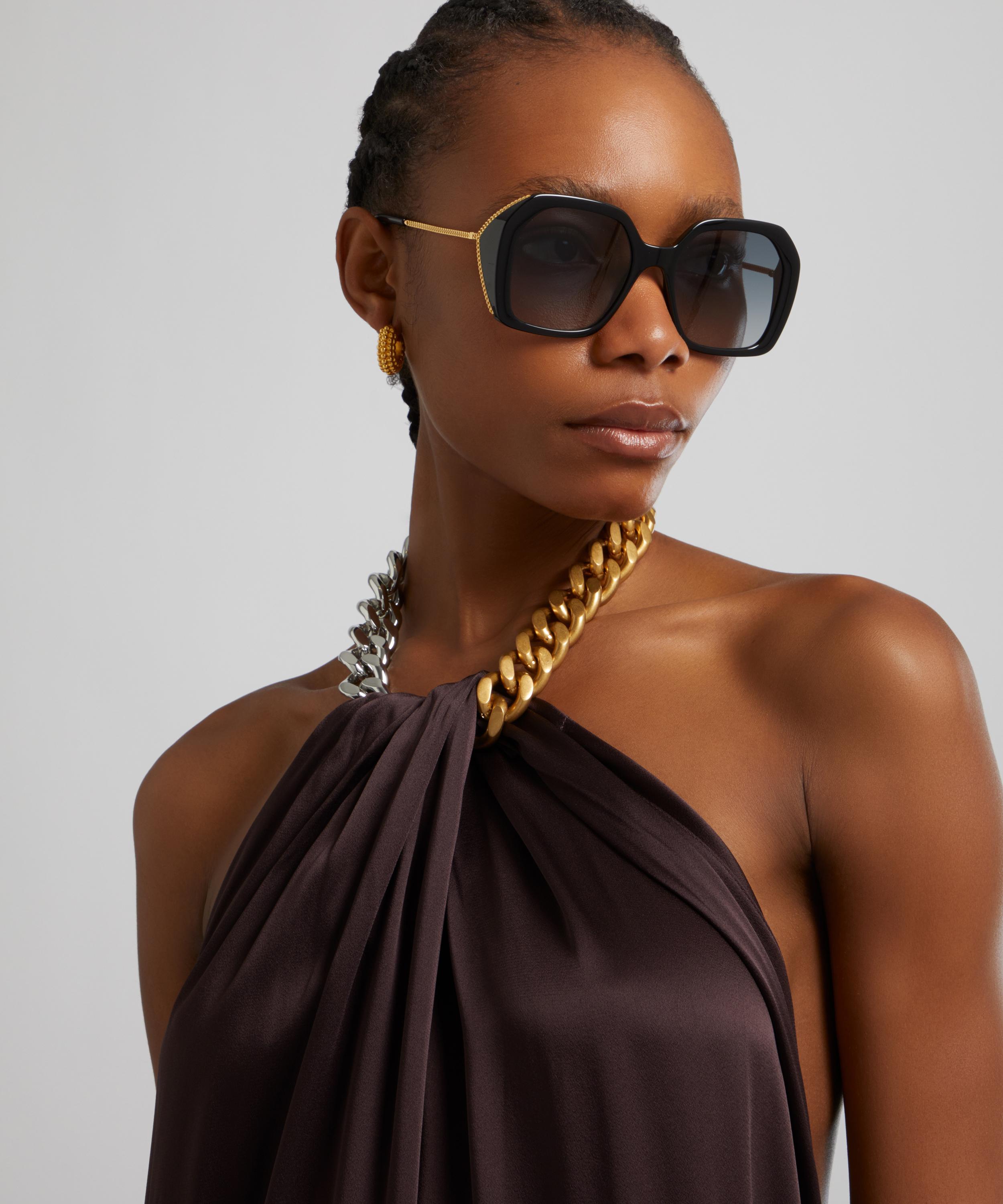 Stella McCartney - Oversized Butterfly Acetate Sunglasses image number 1