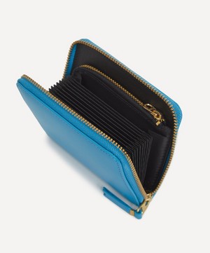Comme Des Garçons - Classic Blue Leather Wallet image number 4
