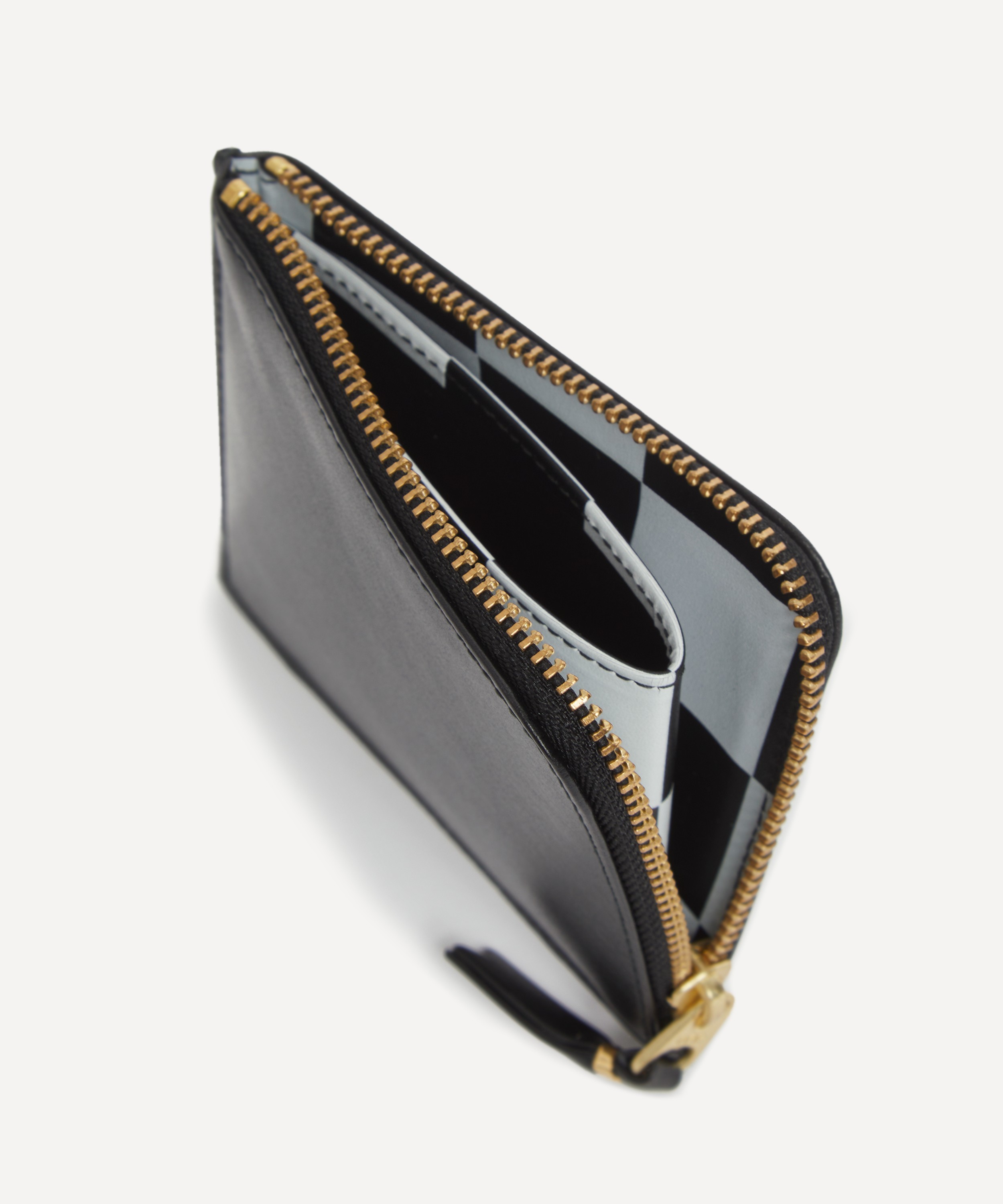 Comme Des Garçons - Classic Print Check Leather Wallet image number 4