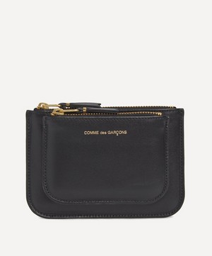 Comme Des Garçons - Outside Pocket Line Slim Leather Wallet image number 0