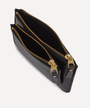 Comme Des Garçons - Outside Pocket Line Slim Leather Wallet image number 4