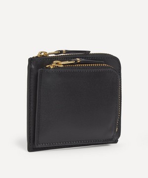 Comme Des Garçons - Outside Pocket Line Zip Around Leather Wallet image number 1