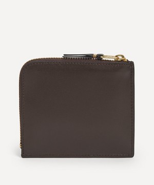 Comme Des Garçons - Outside Pocket Line Zip Around Leather Wallet image number 2