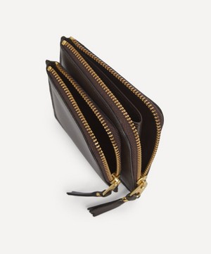 Comme Des Garçons - Outside Pocket Line Zip Around Leather Wallet image number 4