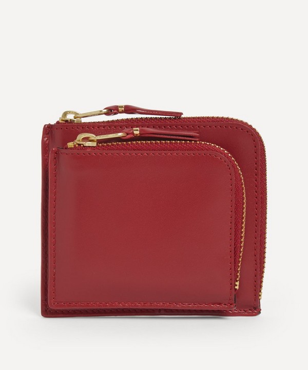 Comme Des Garçons - Outside Pocket Line Zip Around Leather Wallet