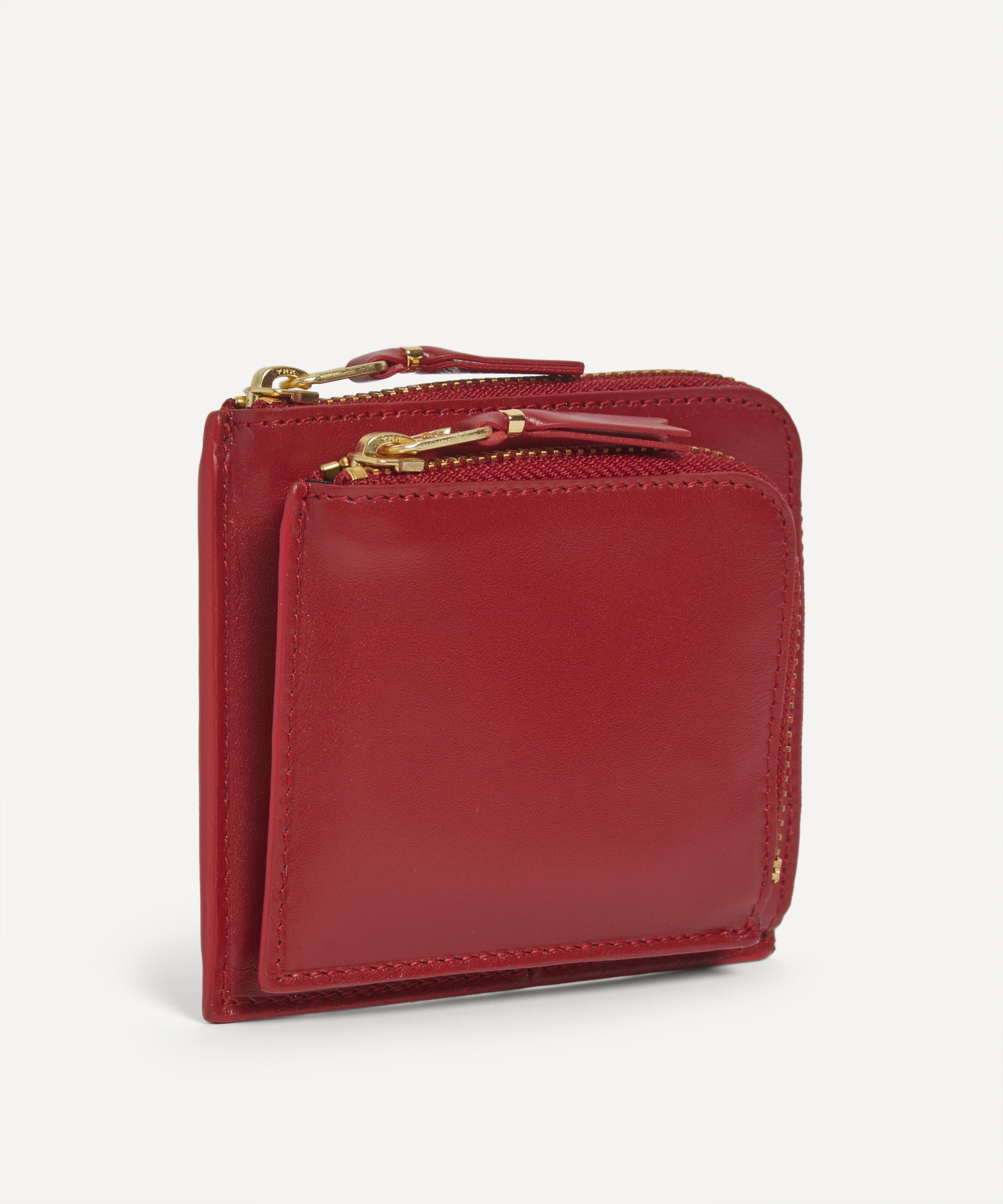 Comme Des Garçons - Outside Pocket Line Zip Around Leather Wallet image number 1