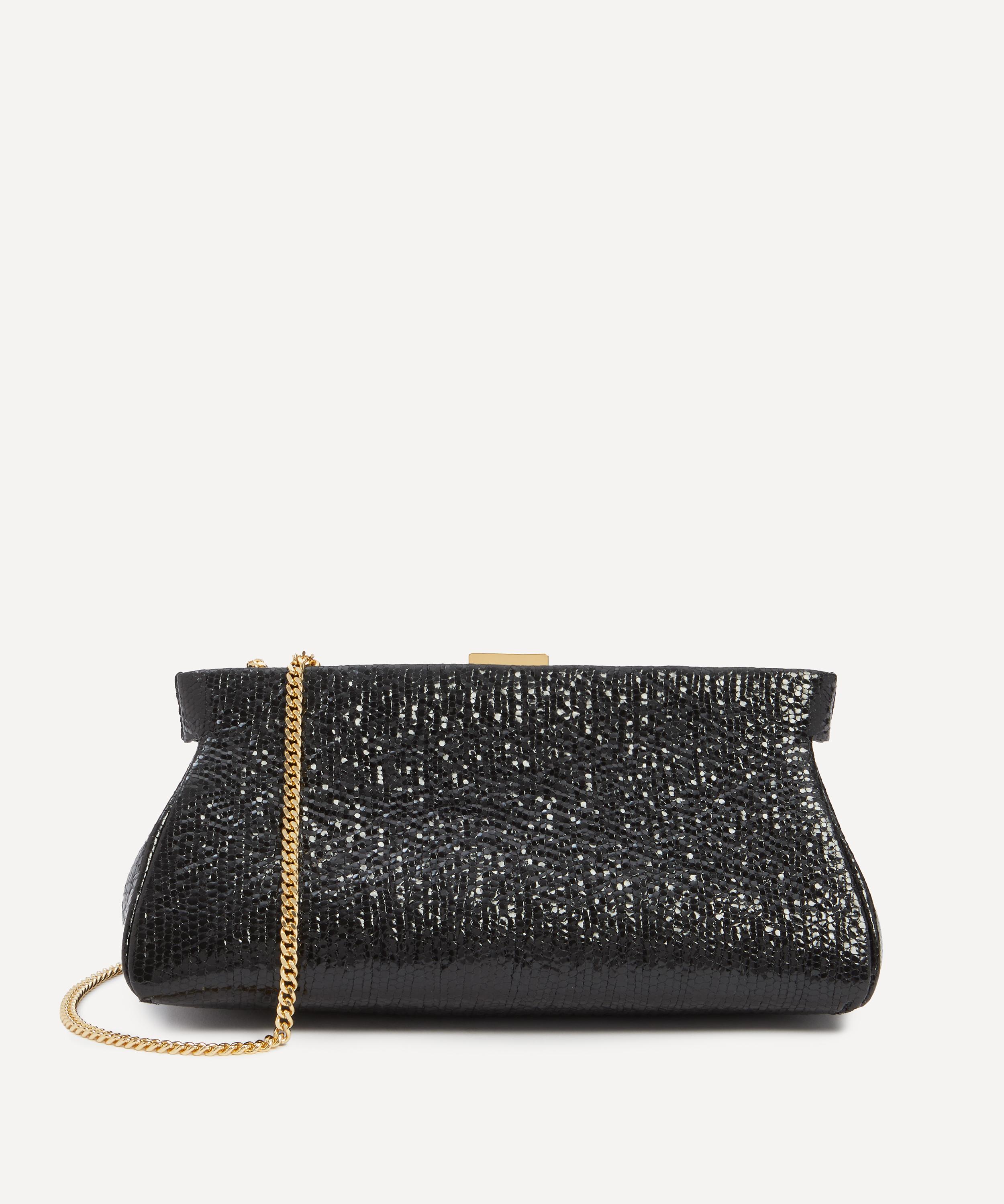 DEMELLIER + NET SUSTAIN Cannes shearling clutch